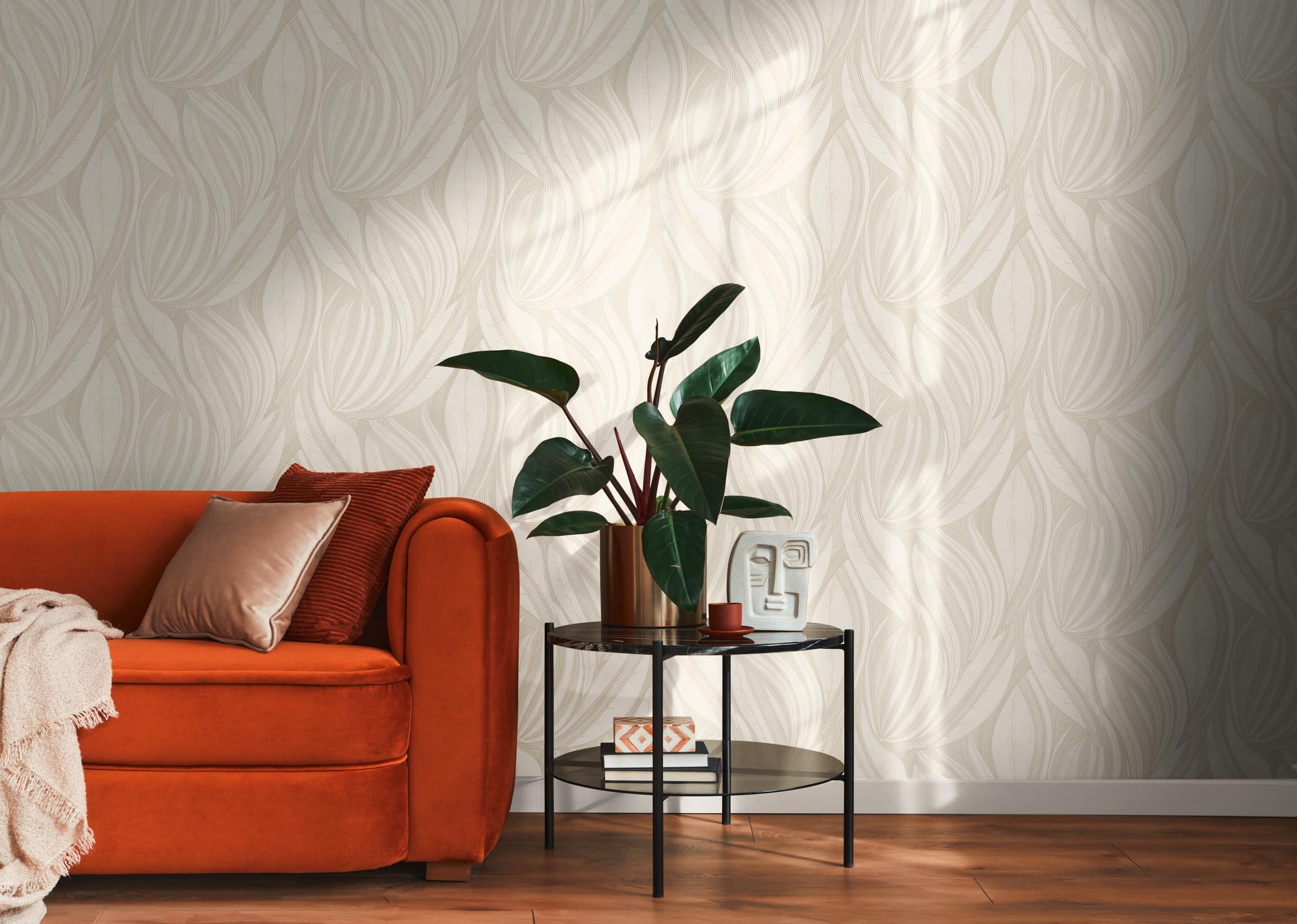livingwalls-bl-ttertapete-waikiki-creme-beige-hellgrau-10-05-m image 7