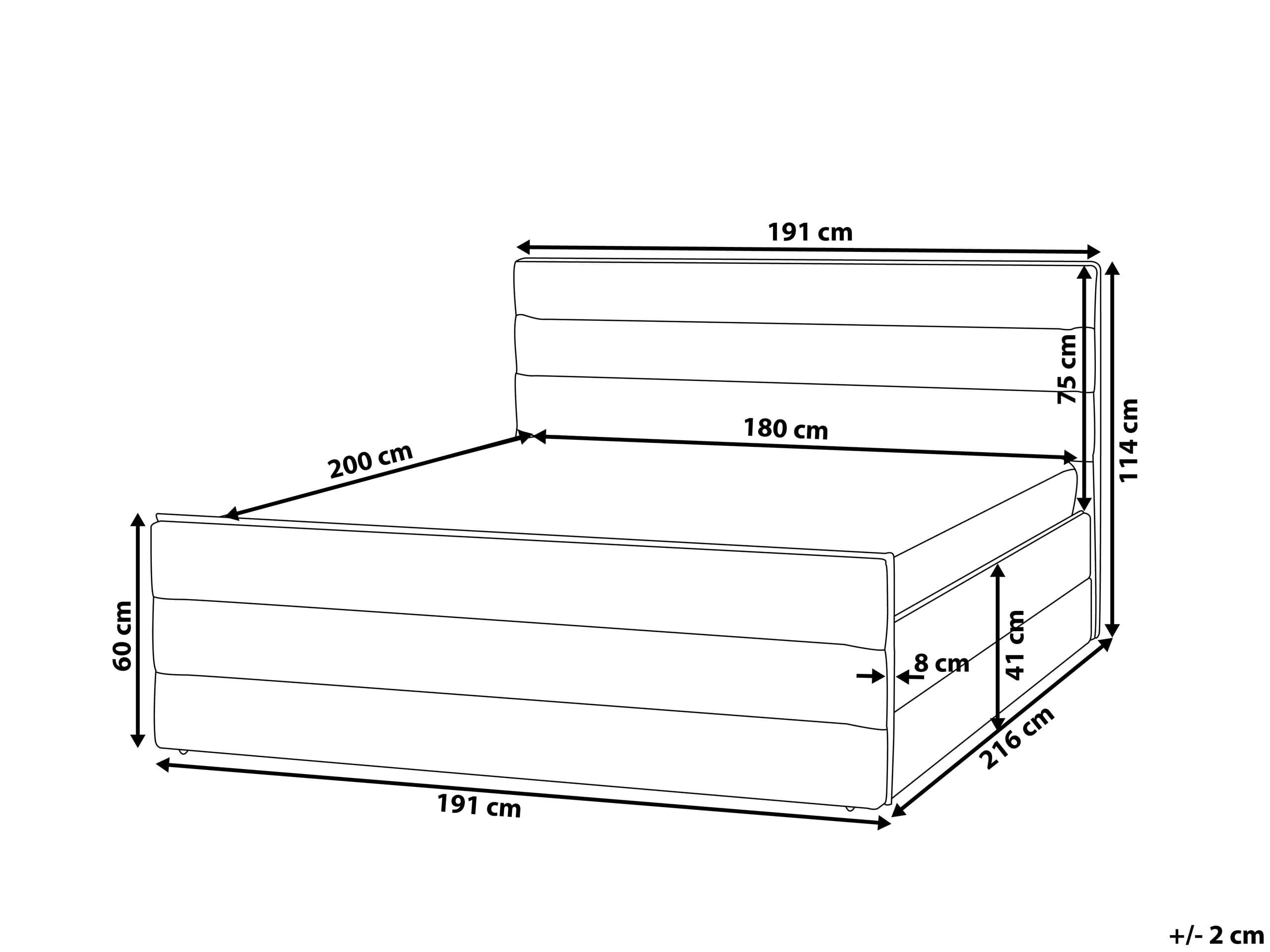 beliani-doppelbett-180x200-dunkelgrau-stoff-mit-kopfteil image 3