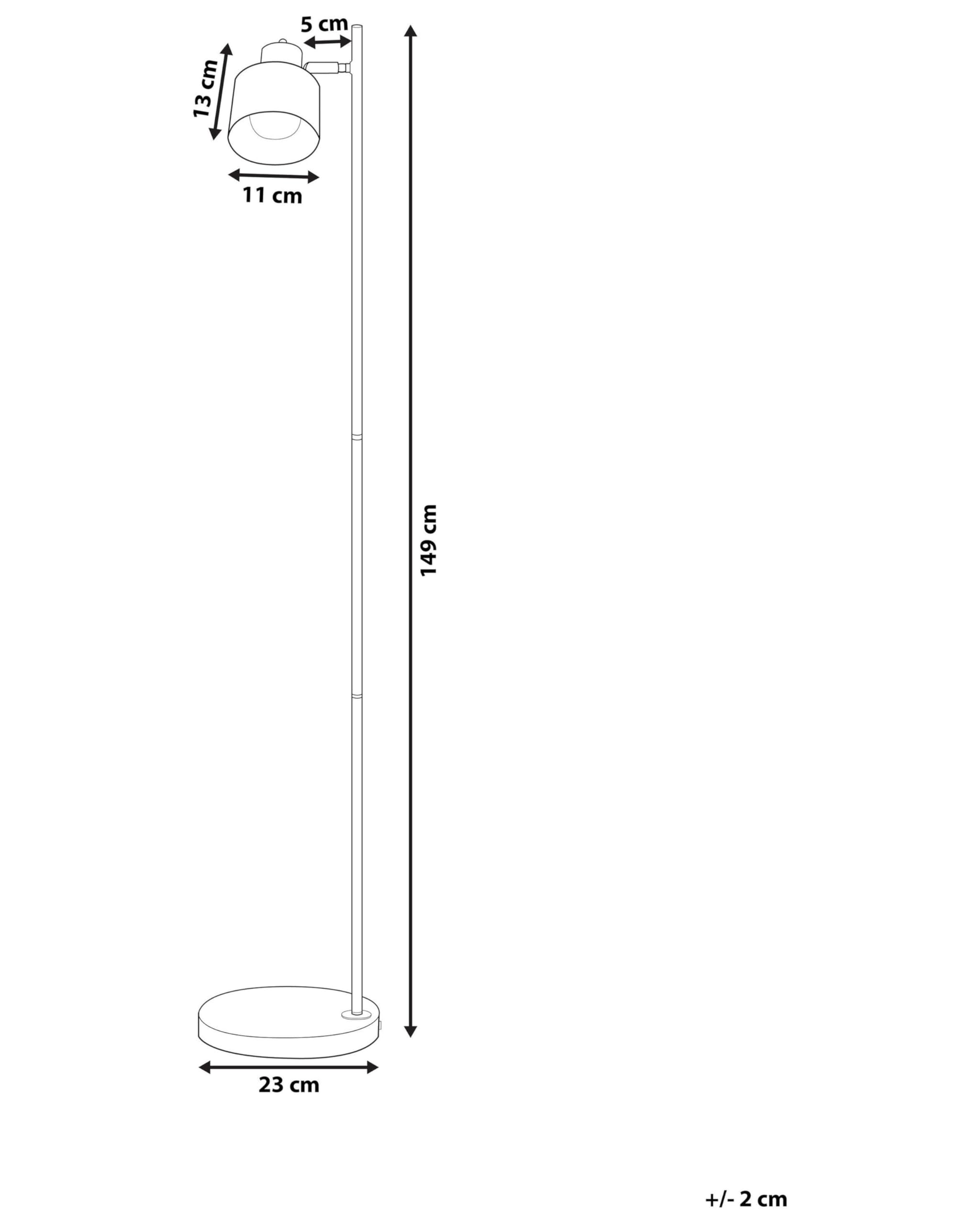 beliani-corbones-stehlampe-metall-beton-schwarz-149-cm image 3