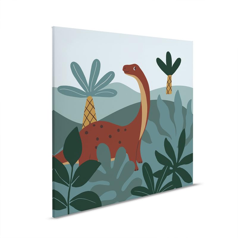 a-s-cr-ation-leinwandbilder-dd129442-dinosaurier-bild-60x60-blau image 4