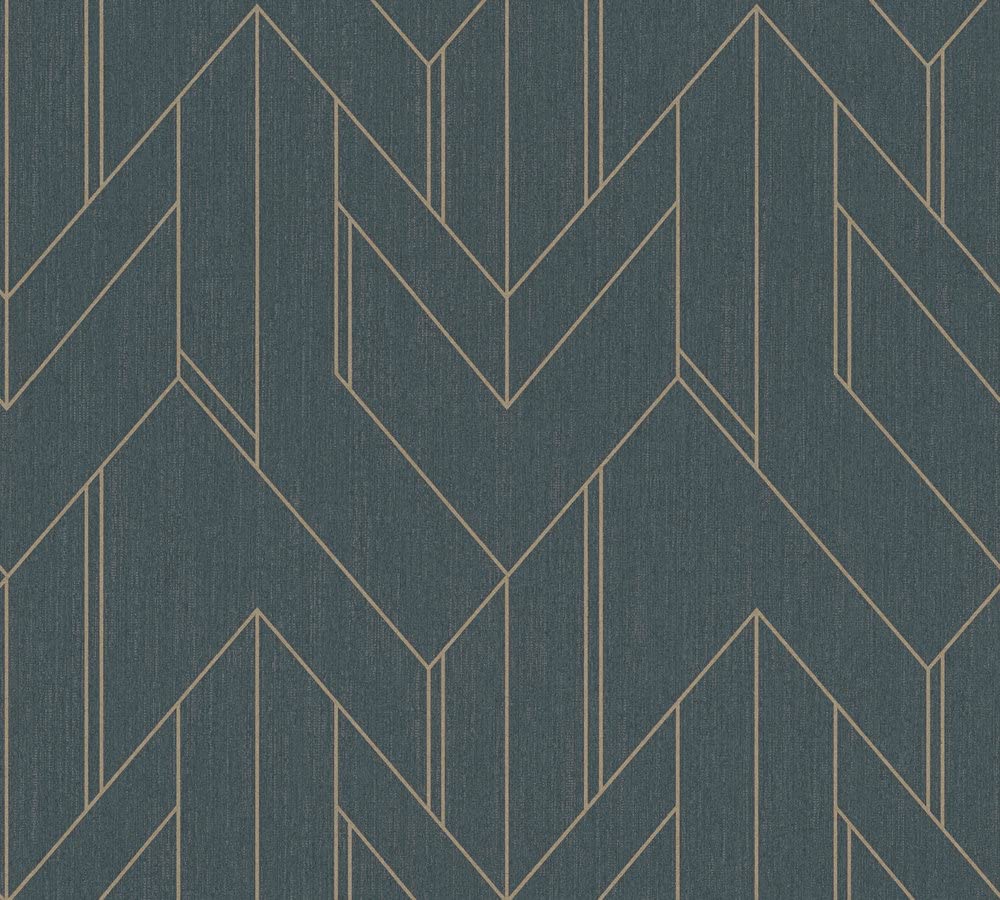 a-s-cr-ation-villa-373691-tapete-geometrisch-schwarz-gold image 2