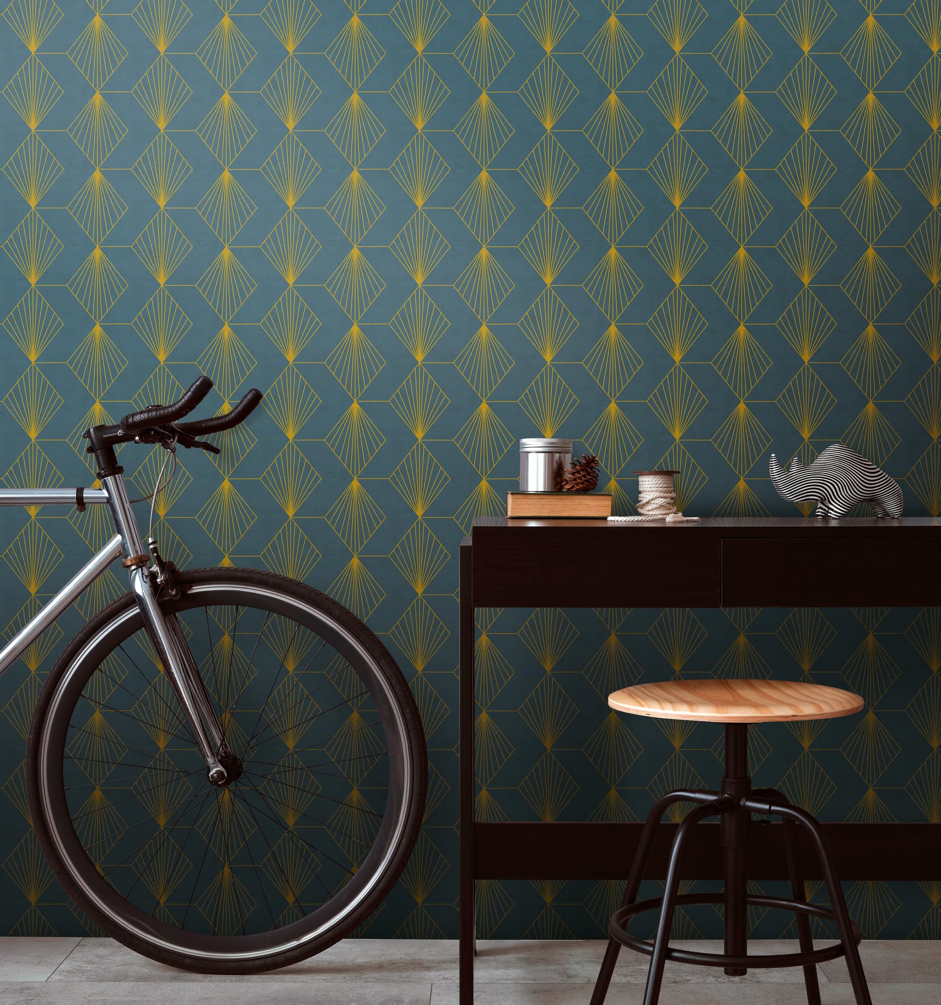 a-s-cr-ation-french-affair-grafik-vliestapete-blau-gold-361561 image 2