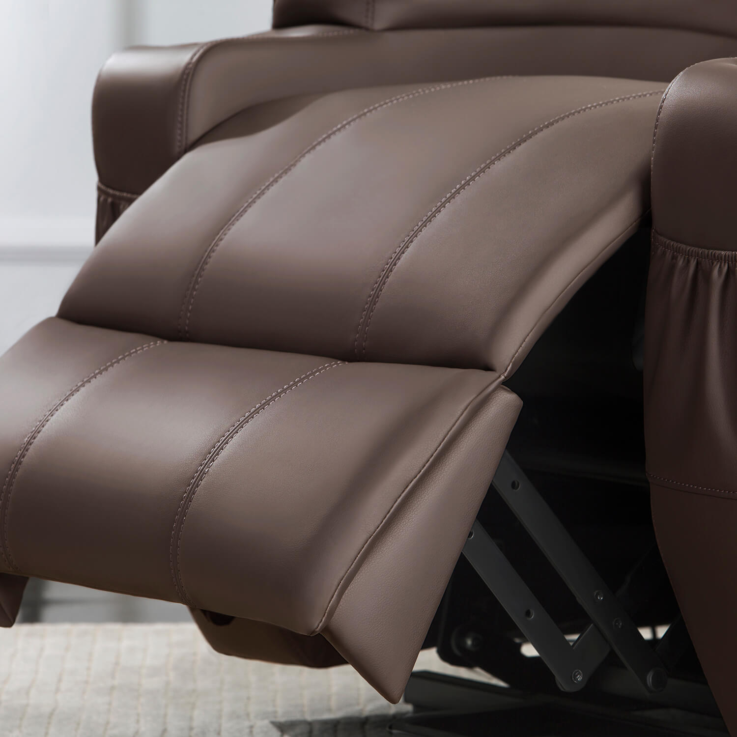 homall-recliner-chair-aufstehsessel-braun-kunstleder-massage image 8