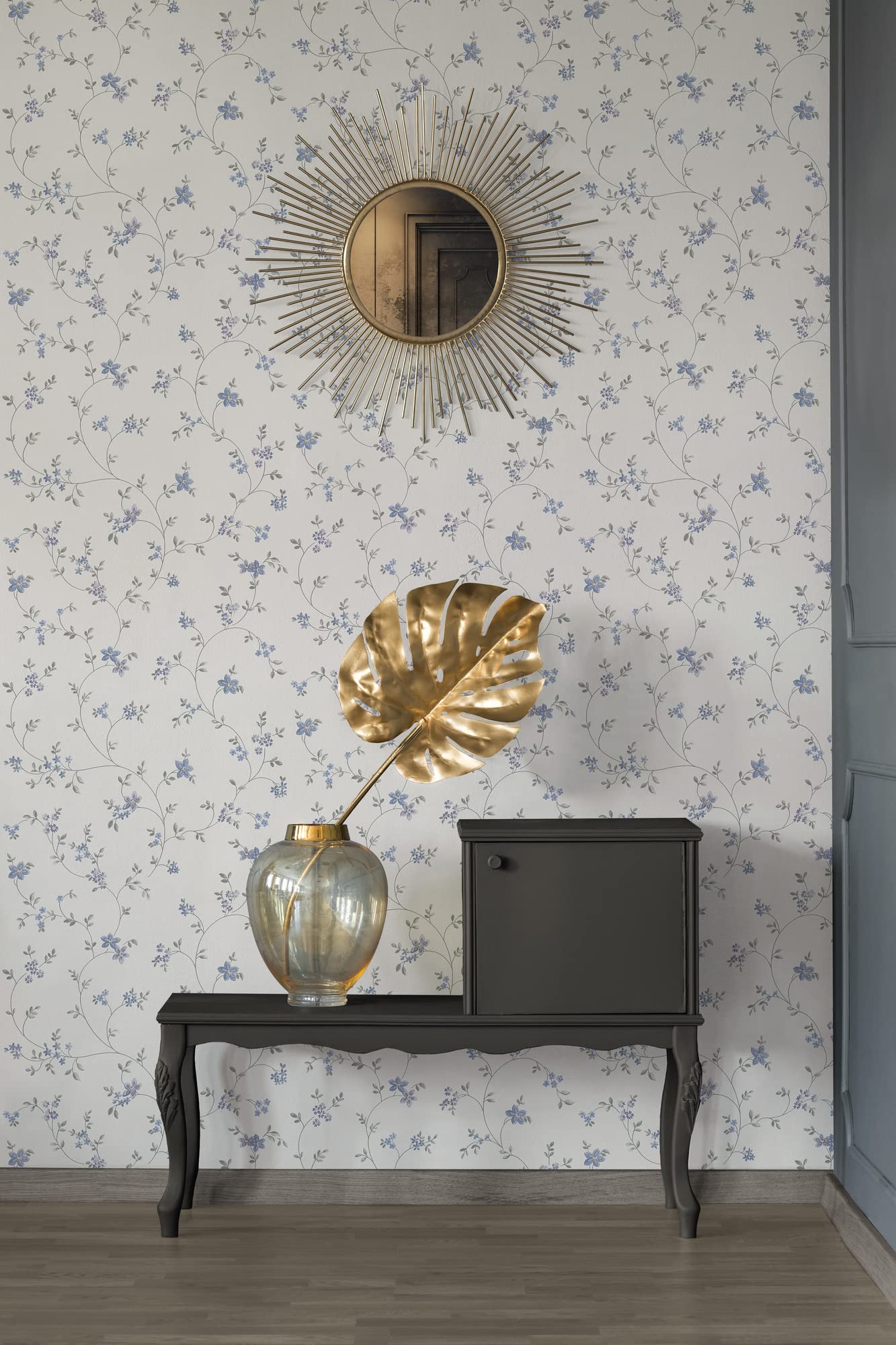 a-s-cr-ation-maison-charme-390713-blumentapete-creme-blau image 4