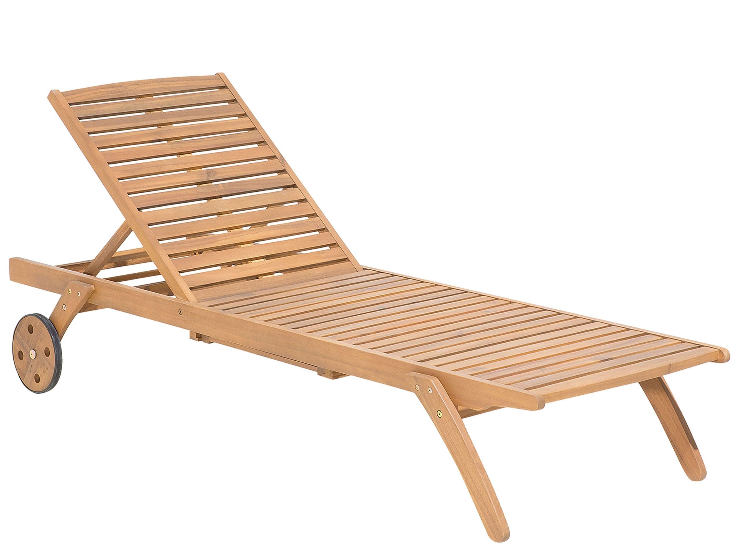 beliani-cesana-gartenliege-akazienholz-hellbraun-rollbar image 1
