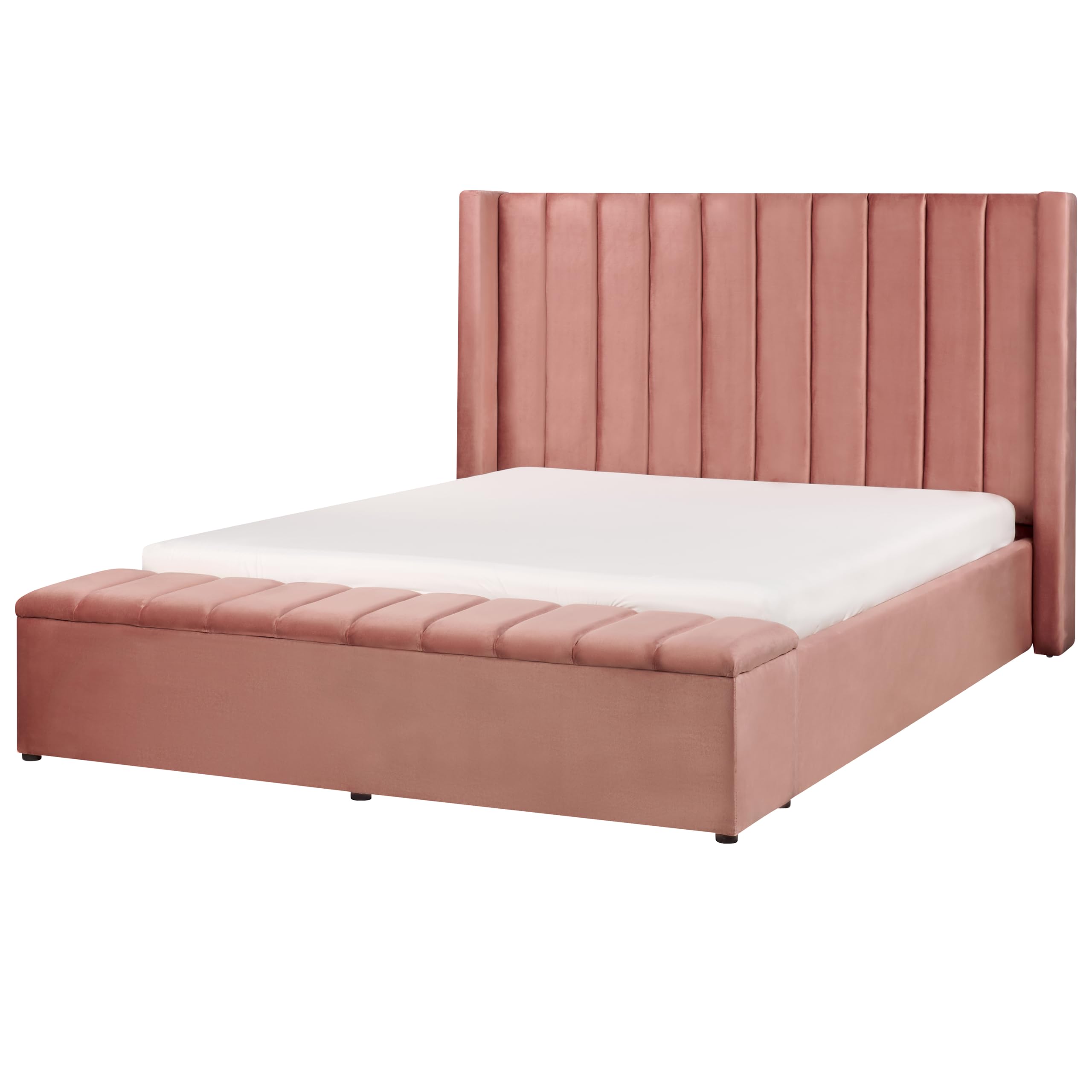 beliani-noyers-samtbett-160x200-rosa-mit-stauraum image 4