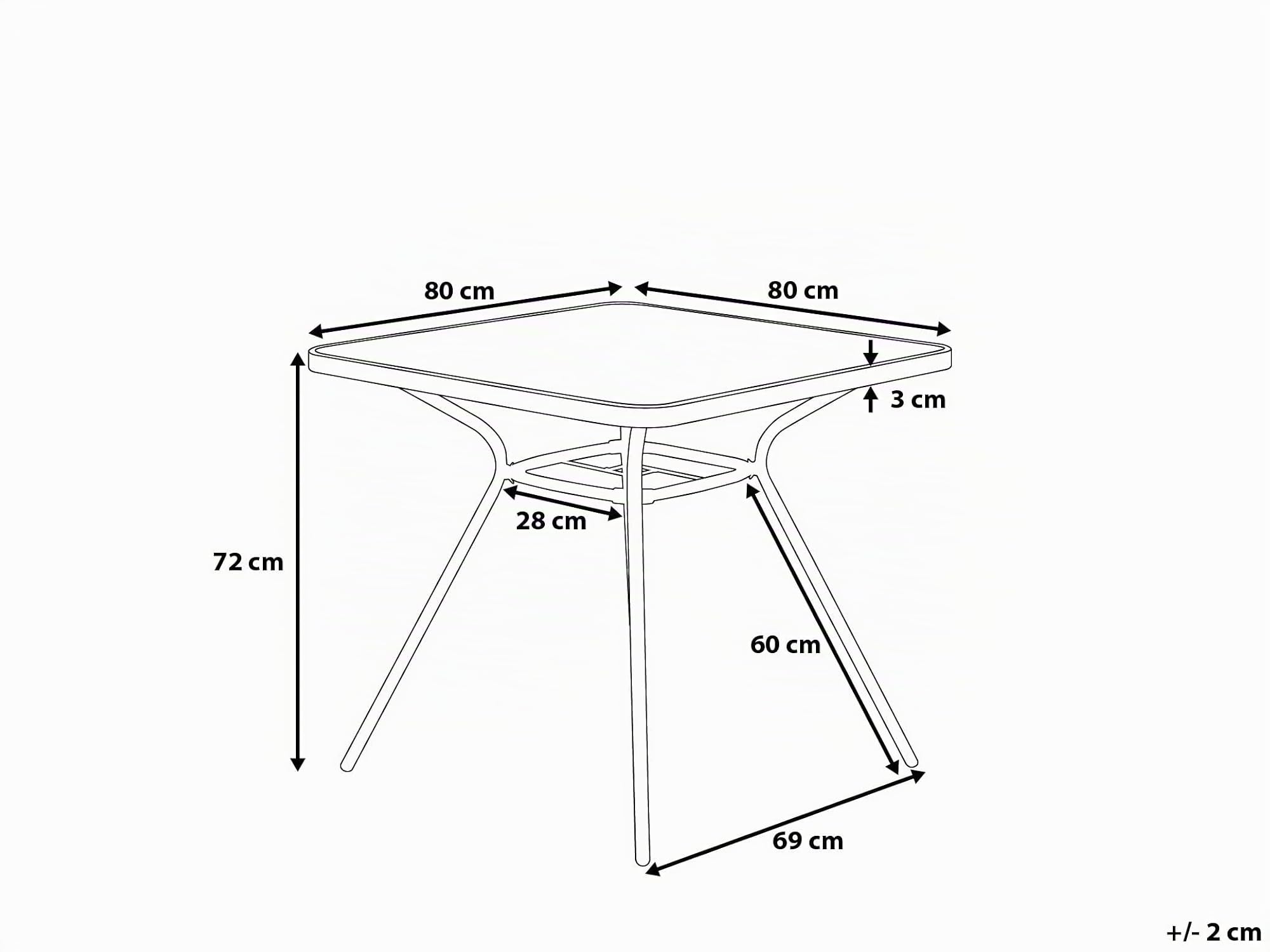 beliani-livo-gartentisch-80x80-schwarz-stahl-glas-quadratisch image 3