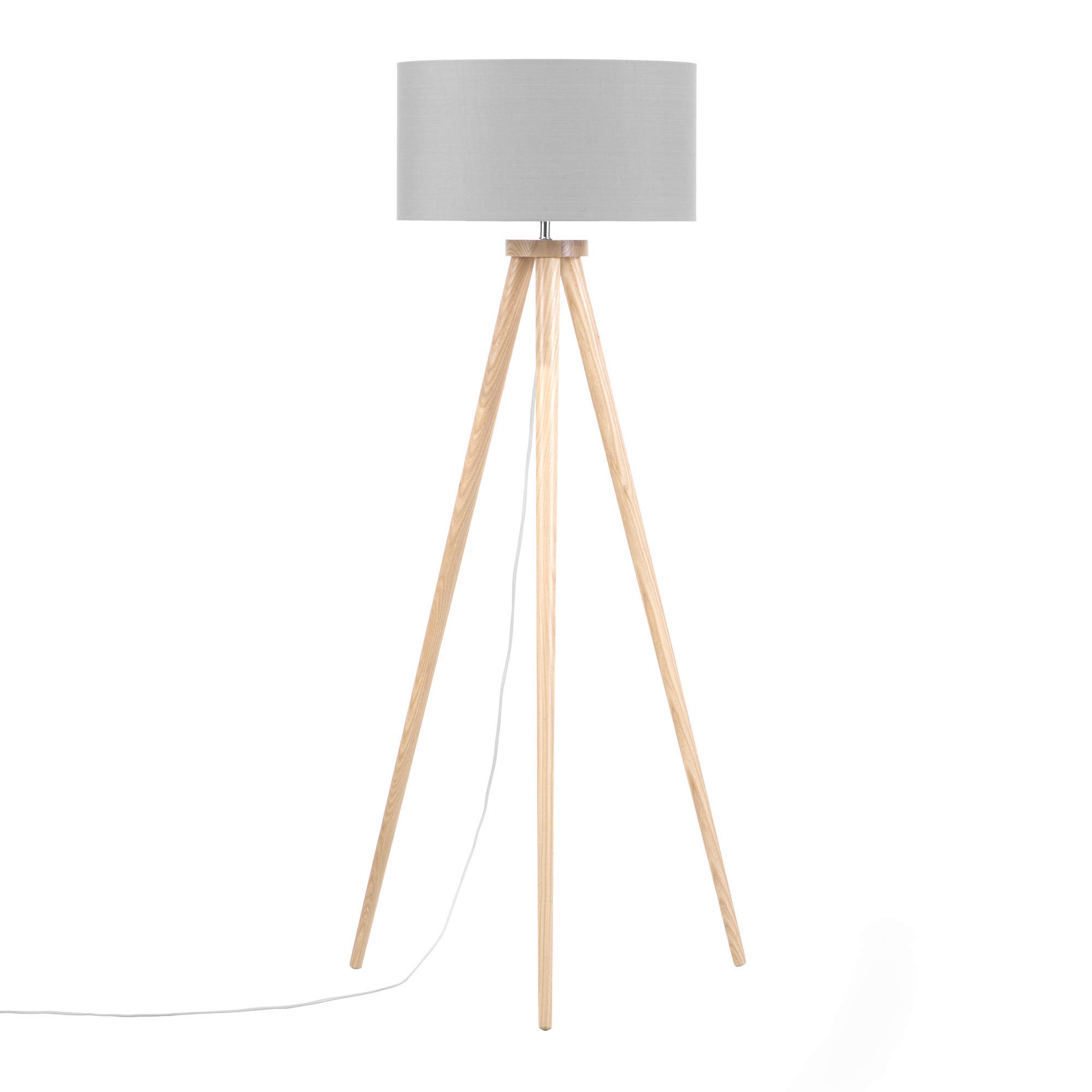 beliani-nitra-stehlampe-eiche-grau-poly-baumwolle image 4