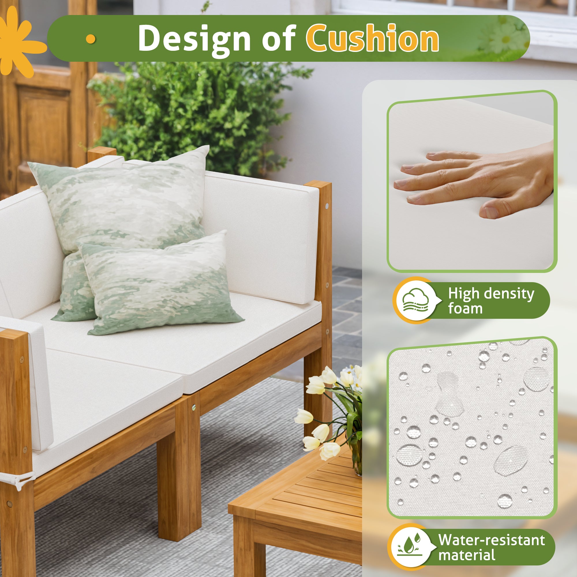 homall-patio-furniture-lounge-set-5-tlg-akazie image 5