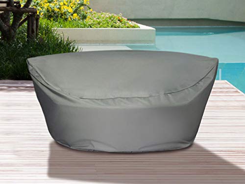 beliani-chuva-regenschutz-gartenm-bel-170x160x75-grau image 5