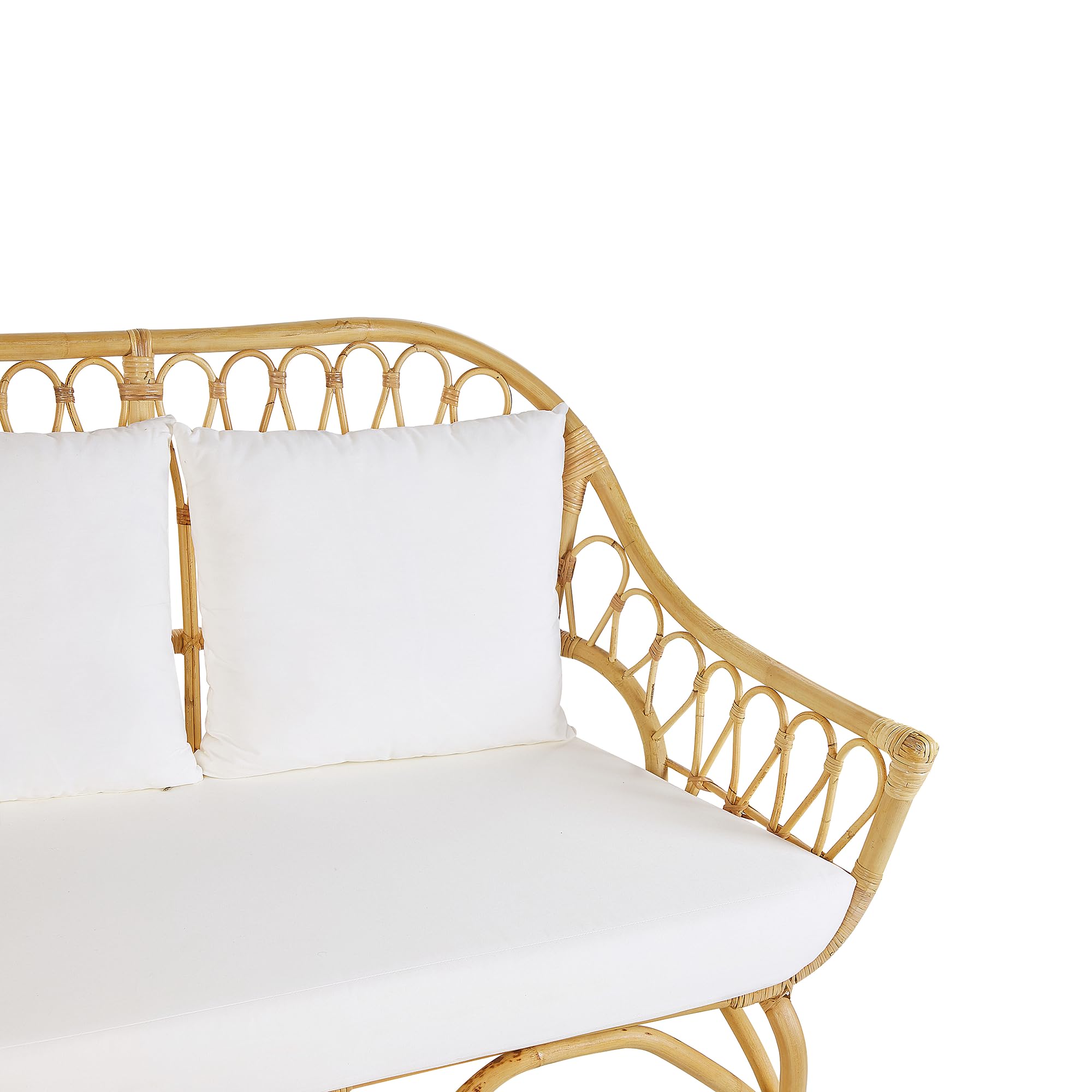 beliani-sibari-lounge-set-rattan-natur-4-sitzer-auflagen-wei image 7