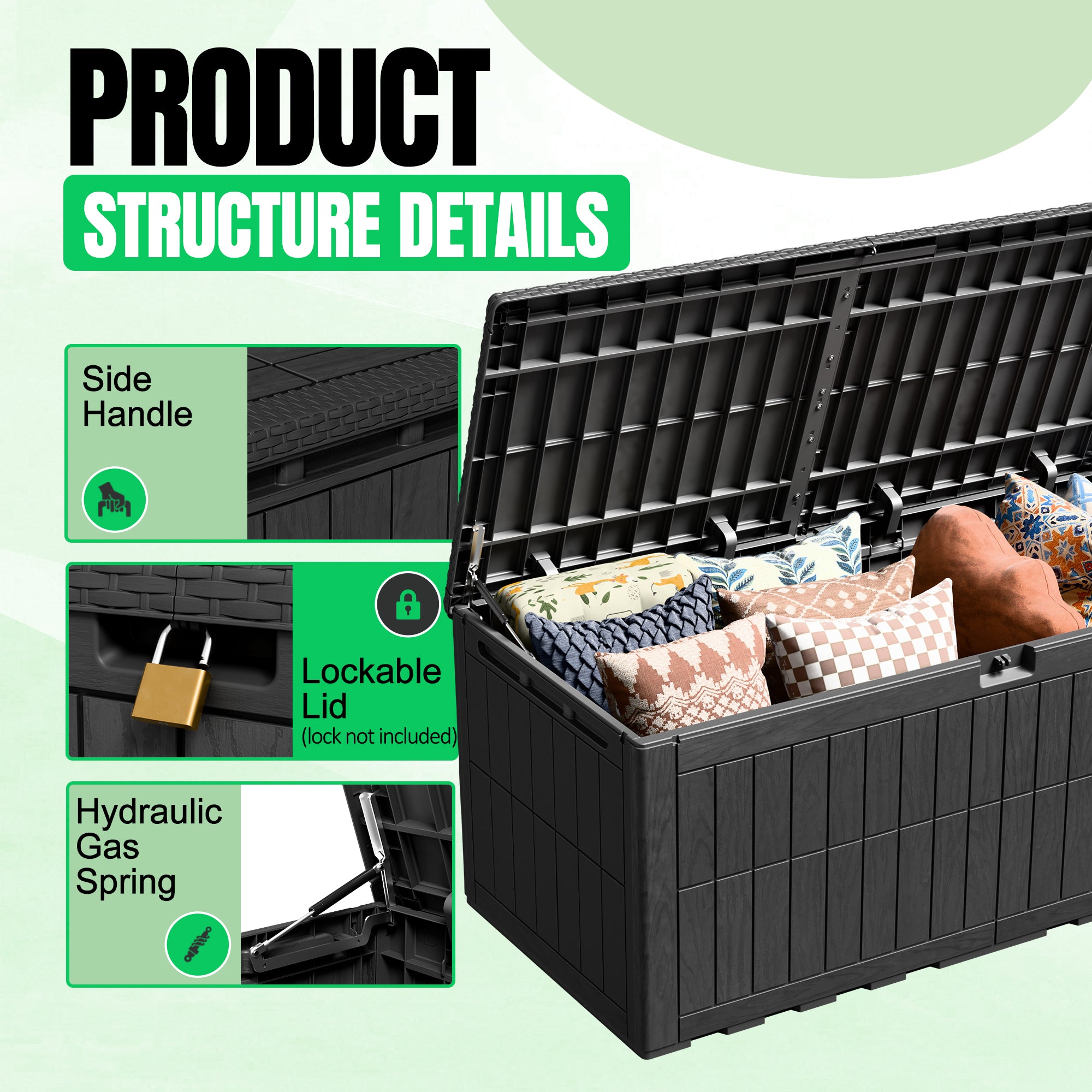 homall-patio-furniture-gartenbox-220-gal-braun-wasserdicht image 7
