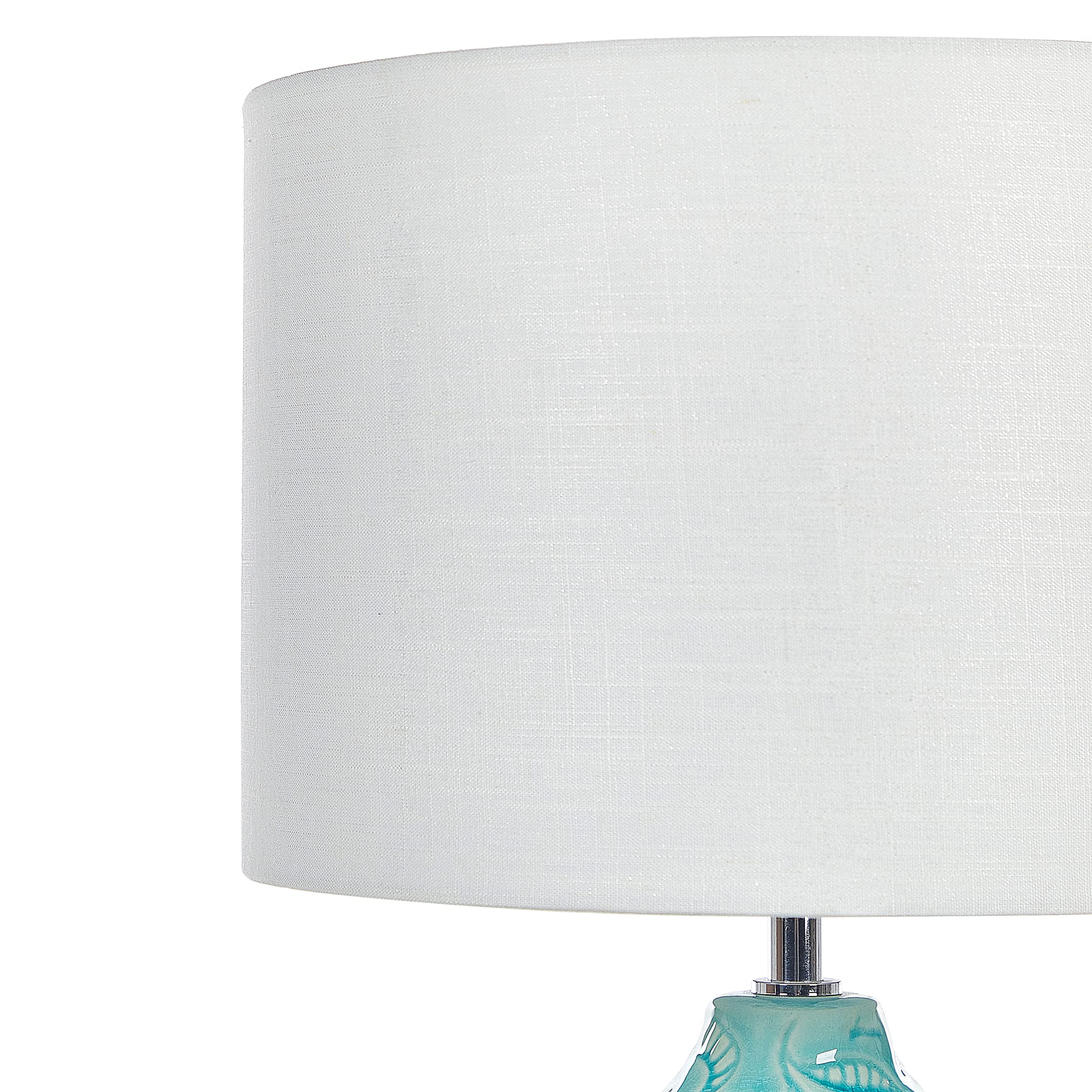 beliani-ataba-tischlampe-blau-keramik-58-cm-bl-tter image 5