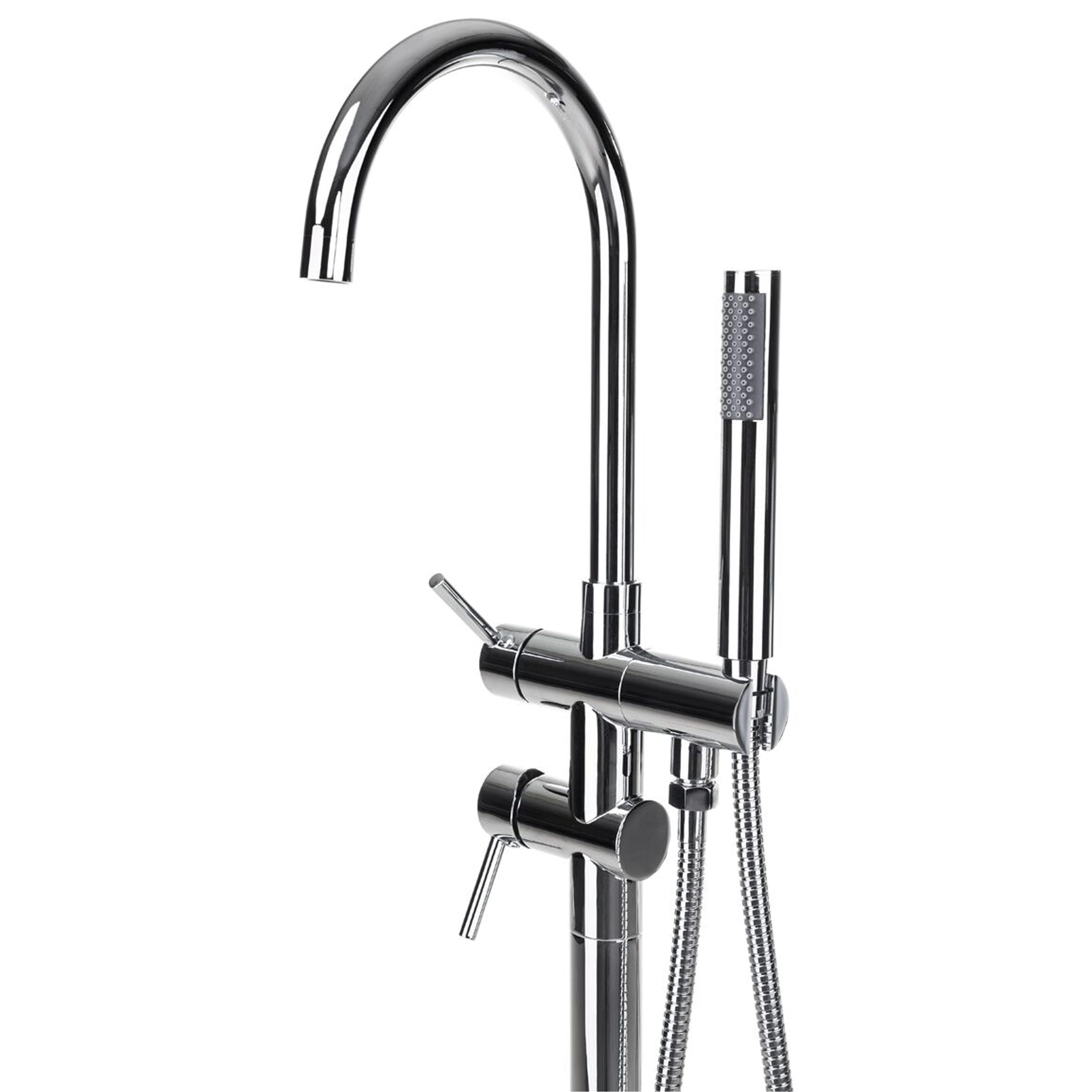 beliani-tugela-badewannenarmatur-freistehend-silber-mit-handbrause image 4