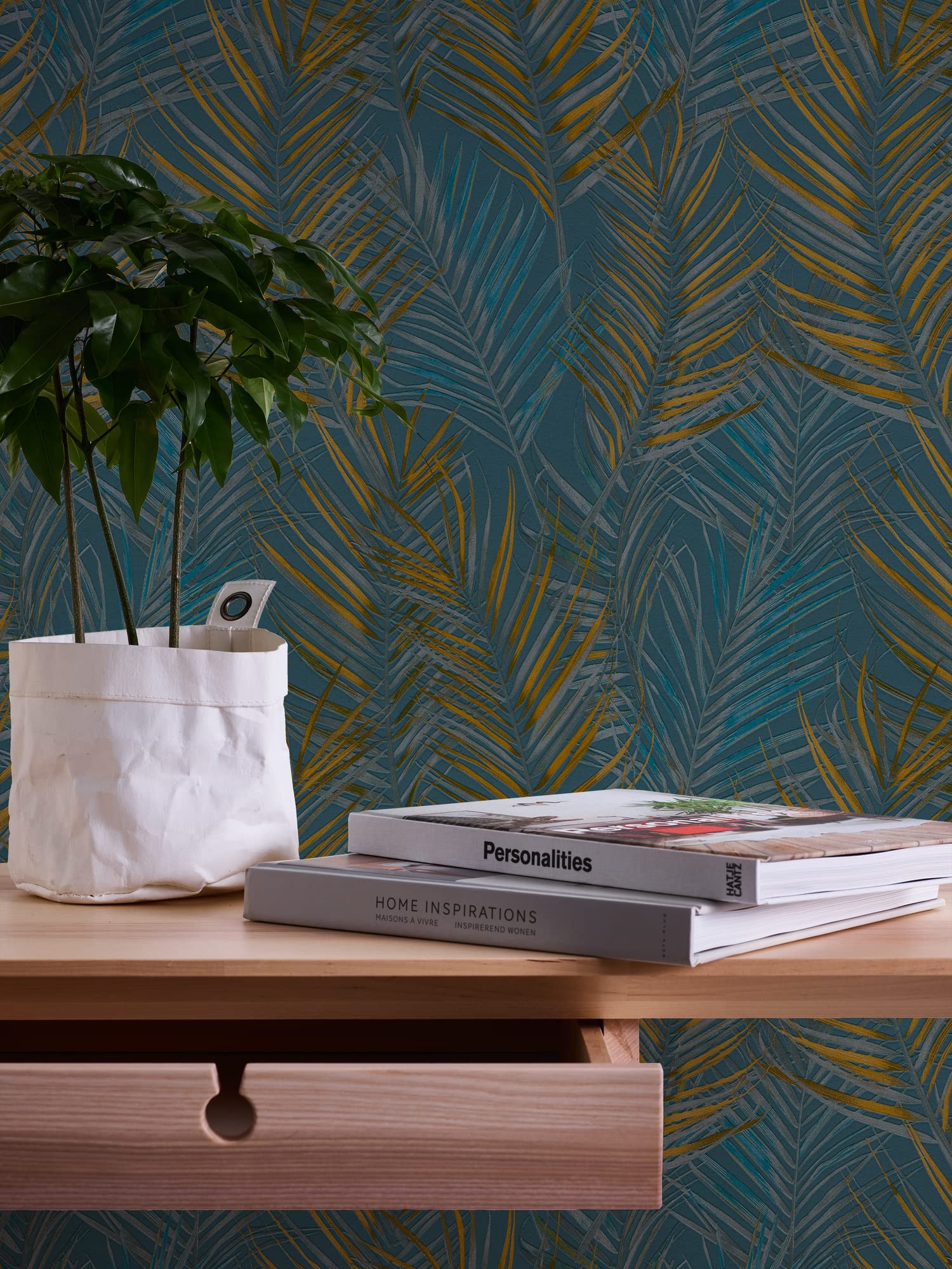 a-s-cr-ation-attractive-2-390387-vliestapete-floral-blau-petrol image 4