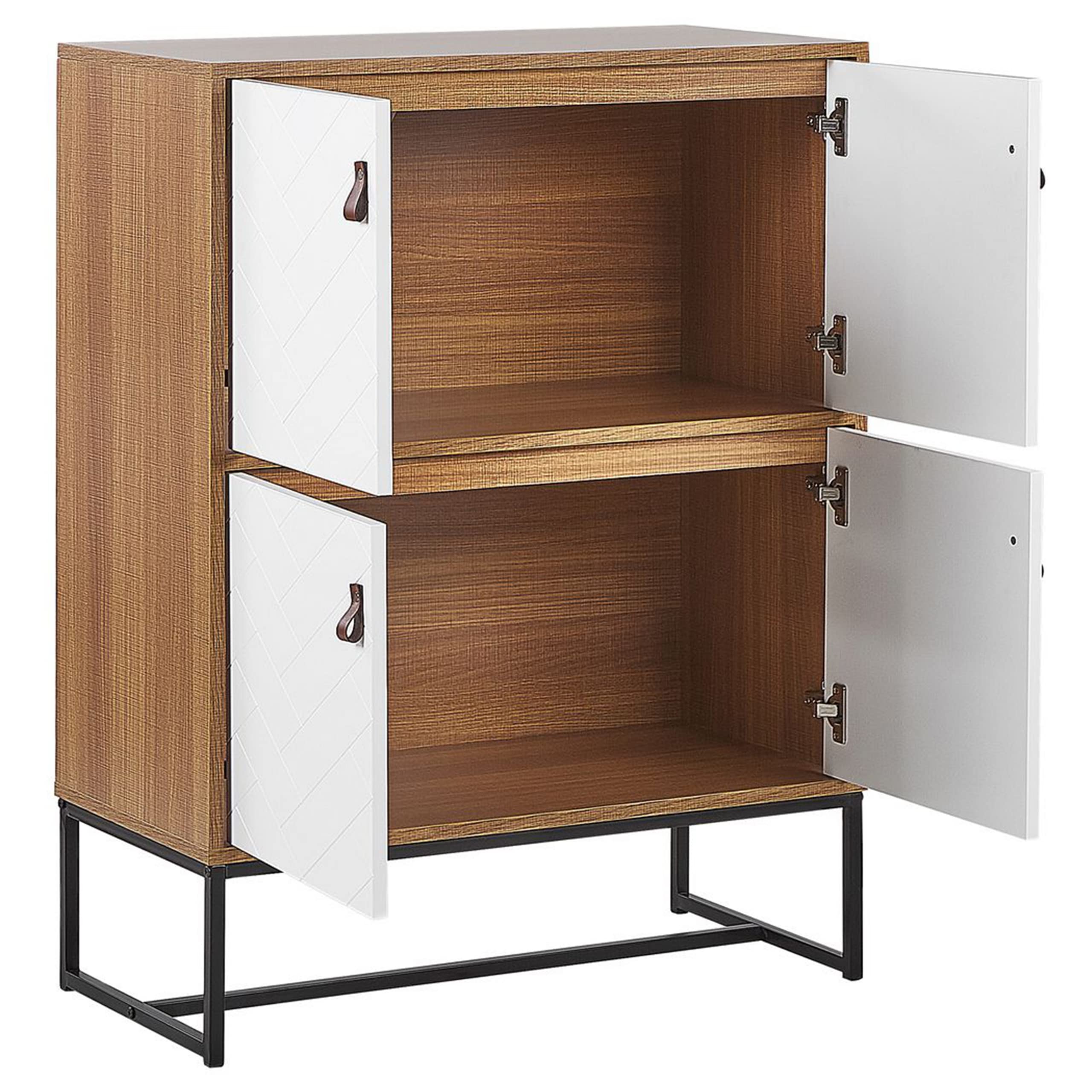 beliani-nueva-kommode-76x39x100-hellbraun-wei-4-t-ren image 5