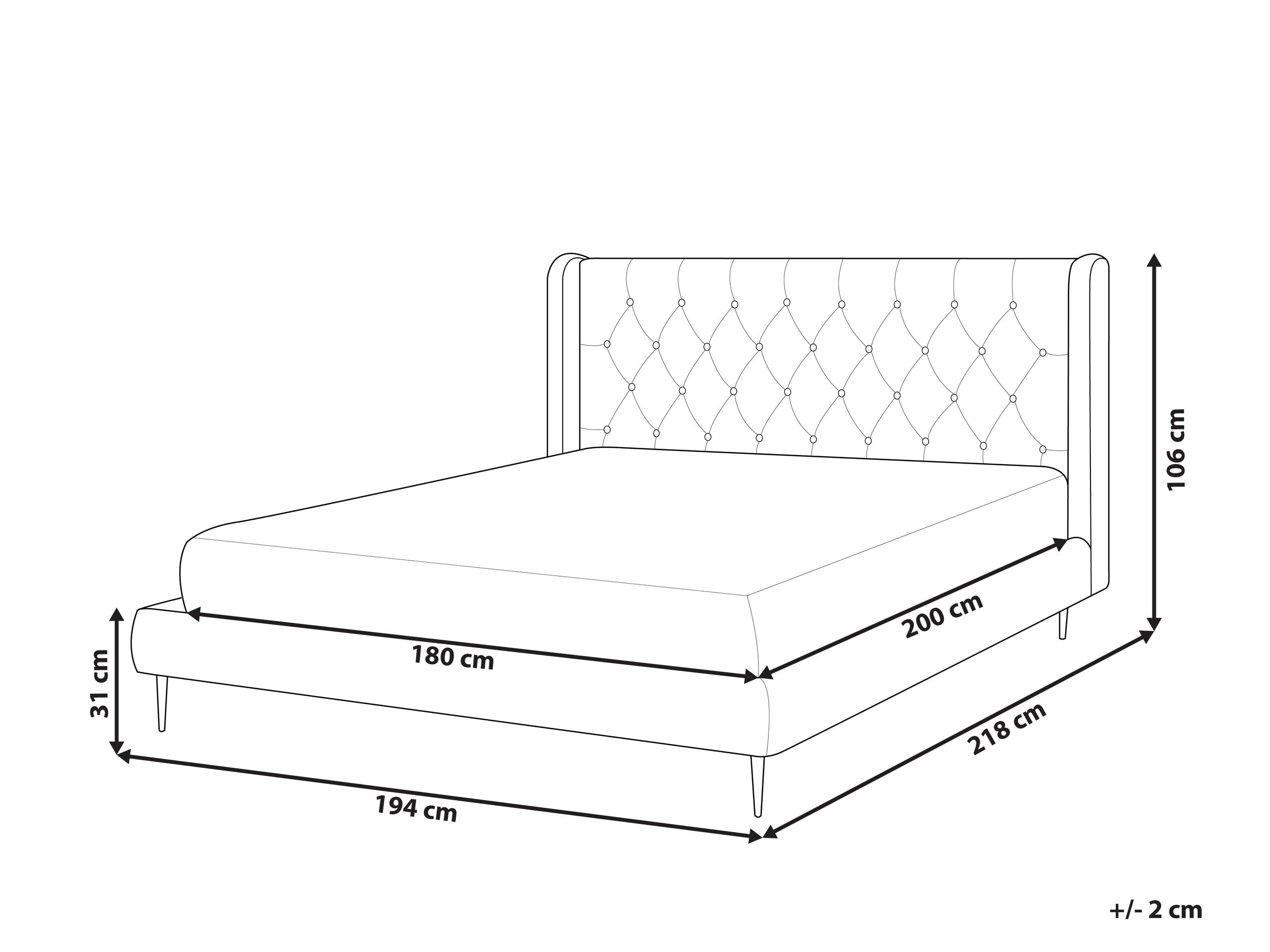 beliani-forbach-doppelbett-samt-grau-180x200-kopfteil image 3