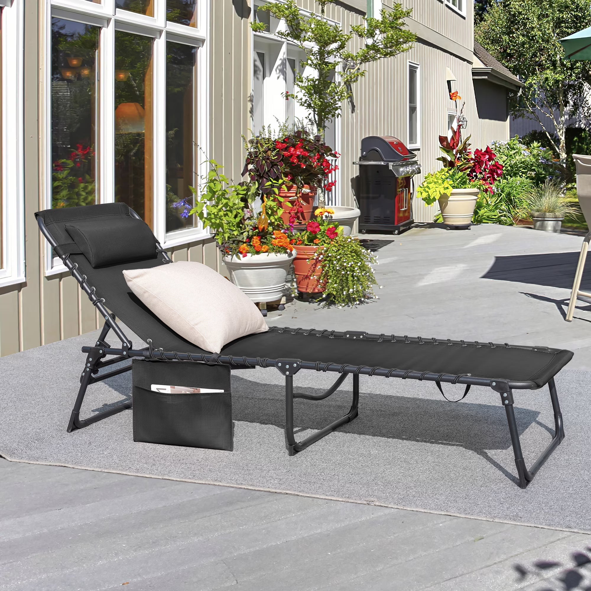 homall-patio-furniture-liegestuhl-beige-klappbar-textilene image 4