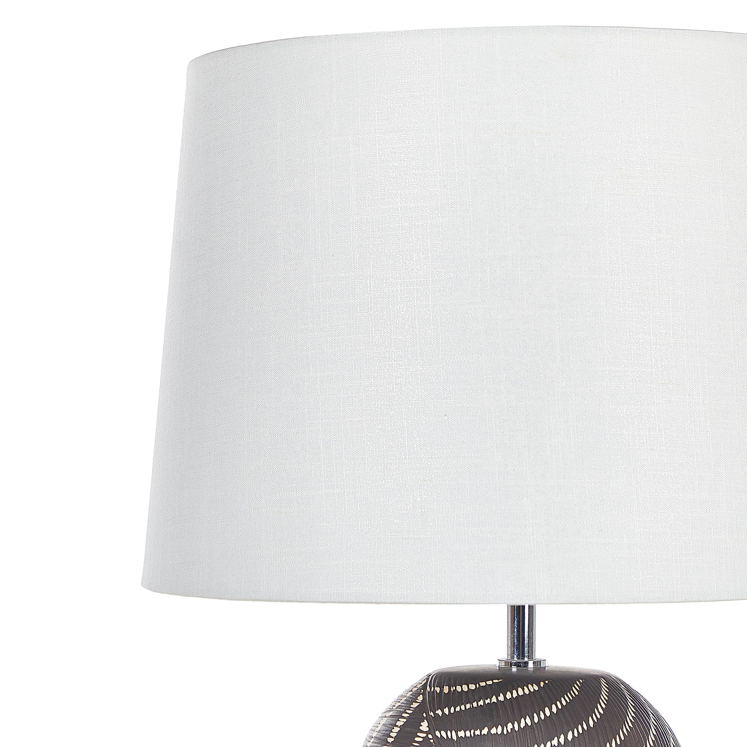 beliani-guapore-tischlampe-keramik-schwarz-63-cm-wei-er-schirm image 6