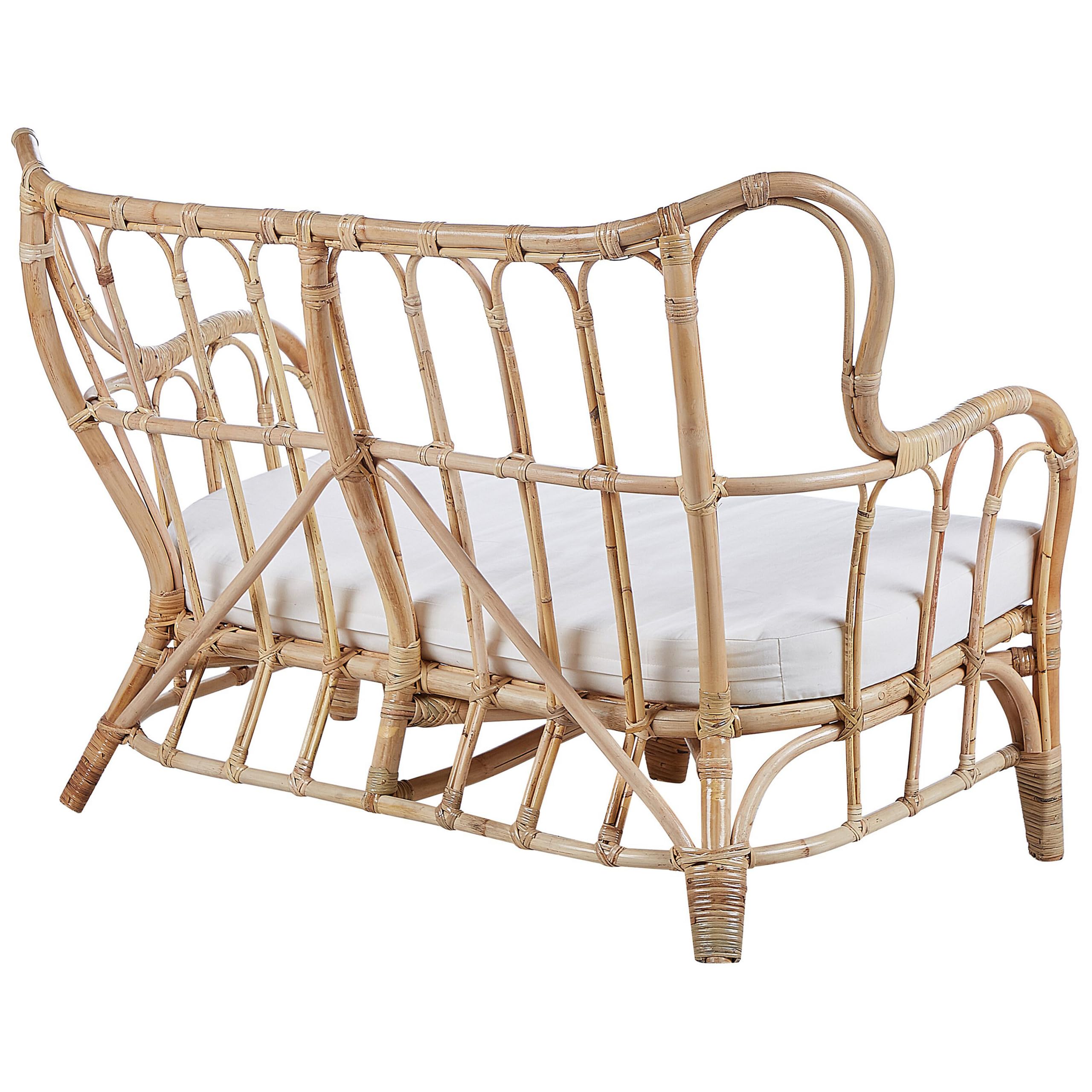 beliani-brindisi-lounge-set-rattan-beige-sofa-sessel-tisch-4-sitzer image 6