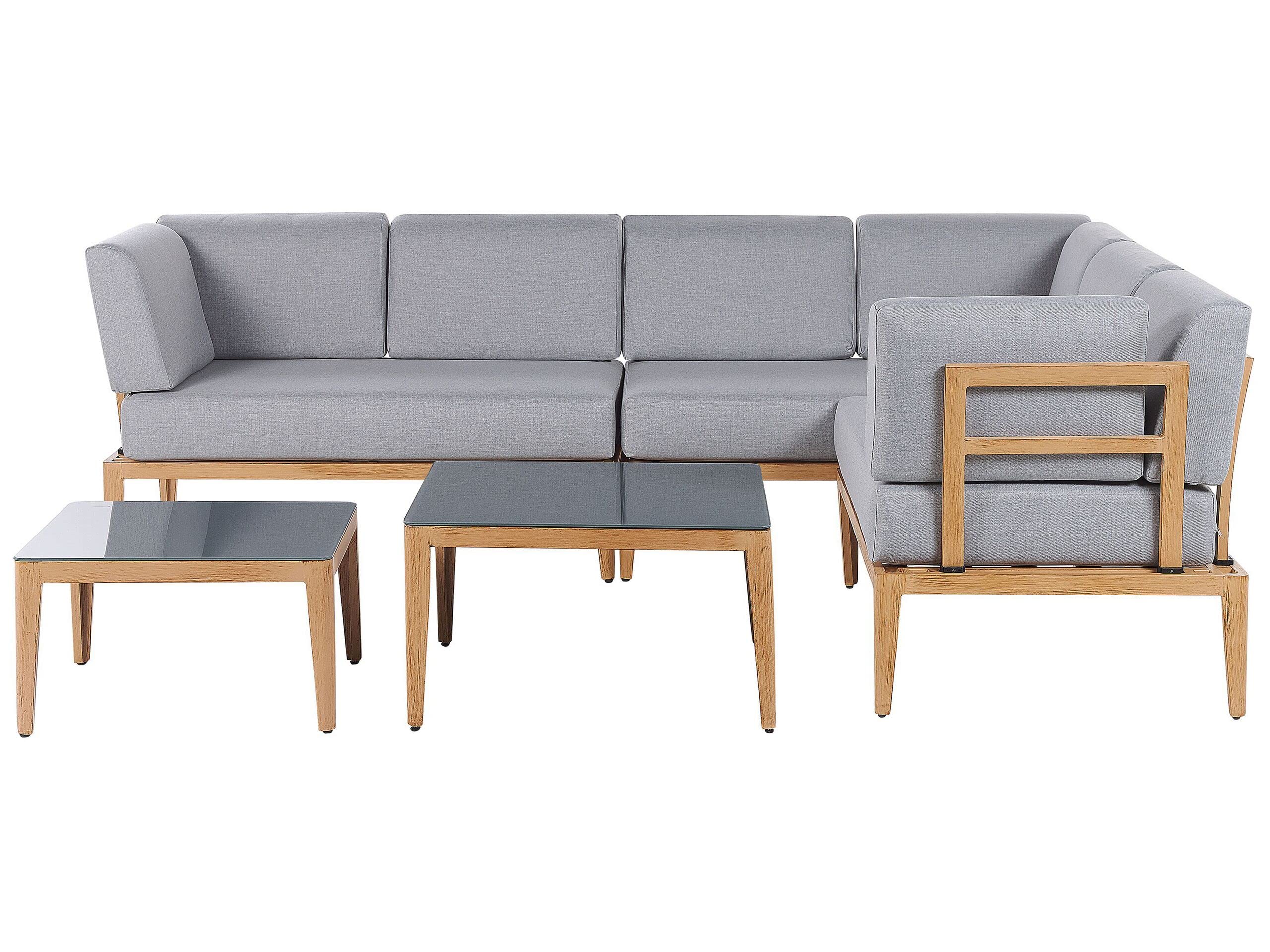 beliani-rima-lounge-set-grau-aluminium-6-personen-links image 1