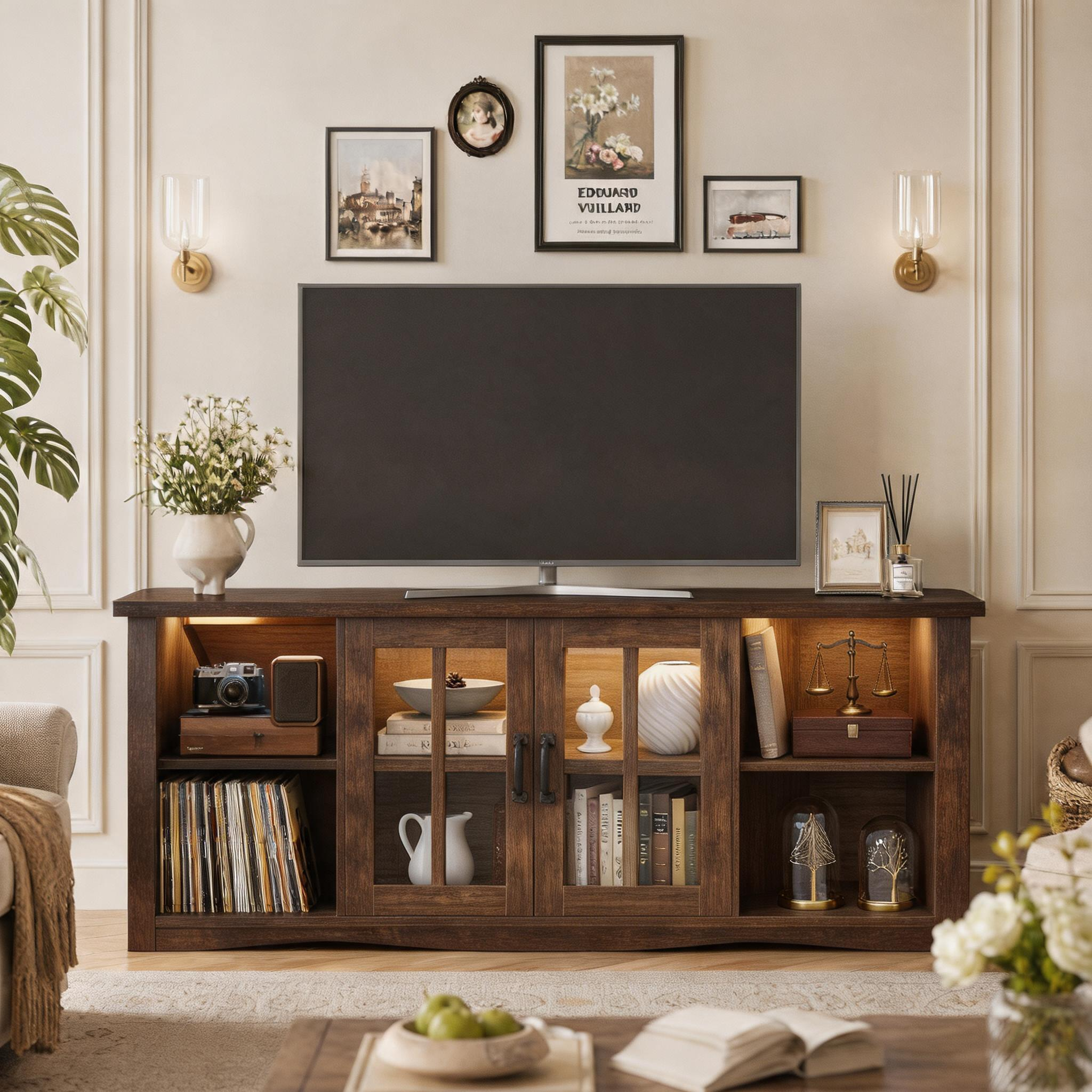 homall-tv-stand-tv-schrank-schwarz-65-zoll-mit-led image 3