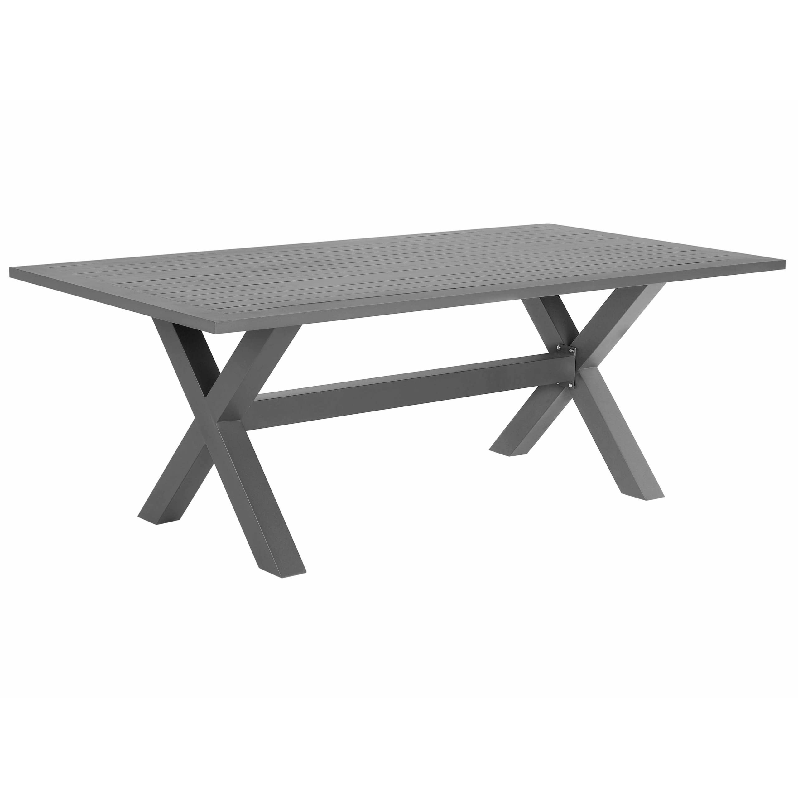 beliani-cascais-gartenset-rattan-grau-6-sessel-200cm-tisch image 4