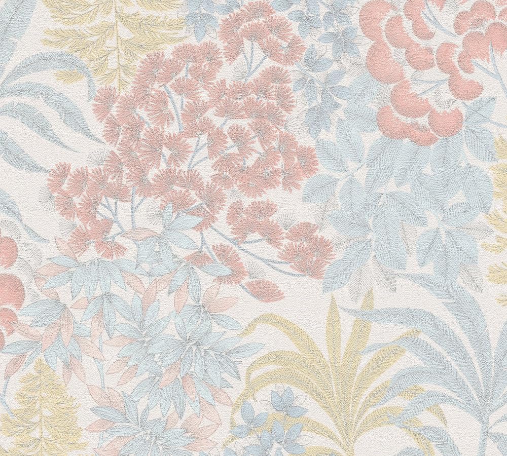 a-s-cr-ation-travel-styles-vliestapete-floral-wei-blau-10-05-m image 3