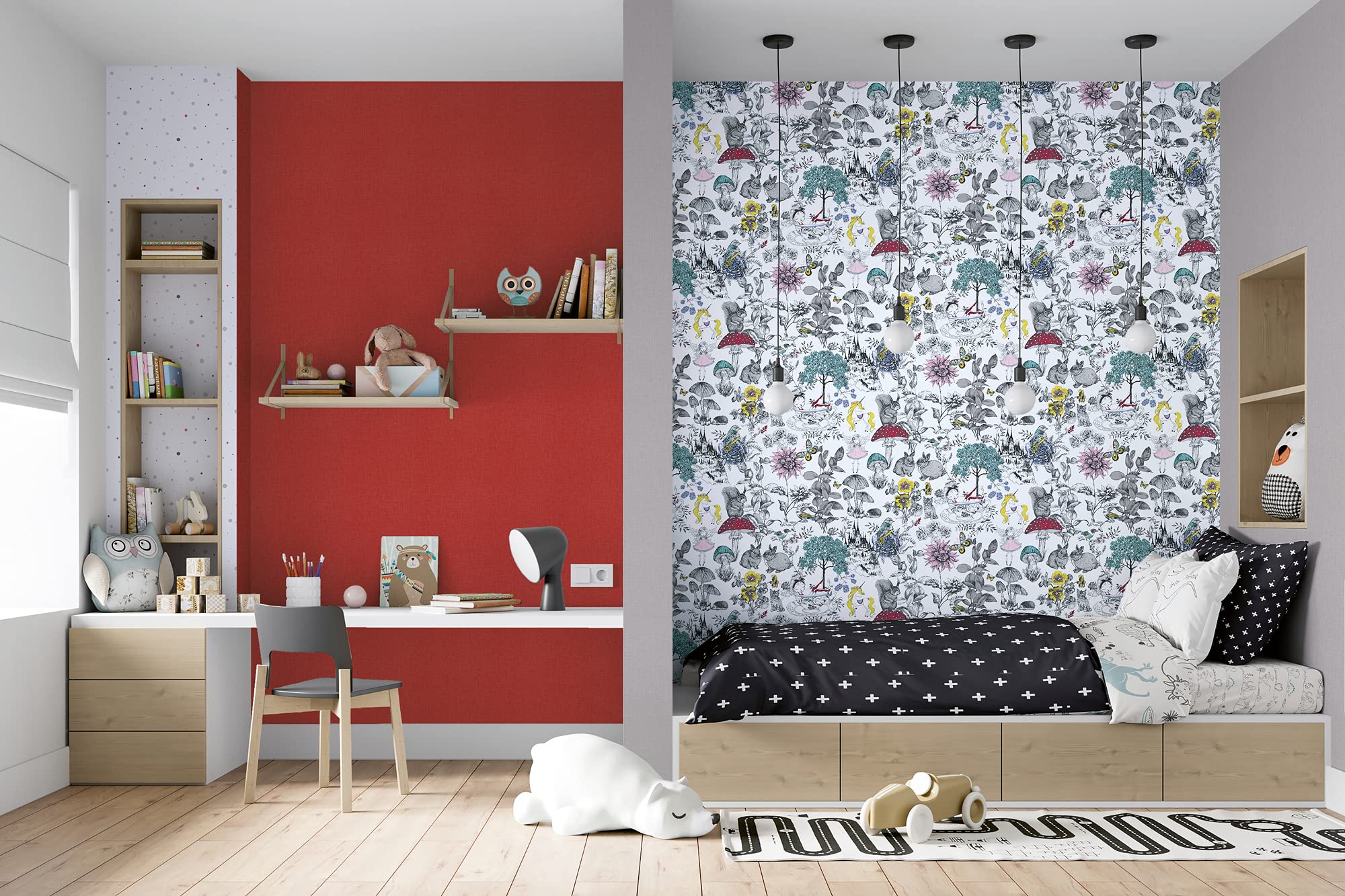 a-s-cr-ation-little-love-vliestapete-uni-rot-383242 image 3