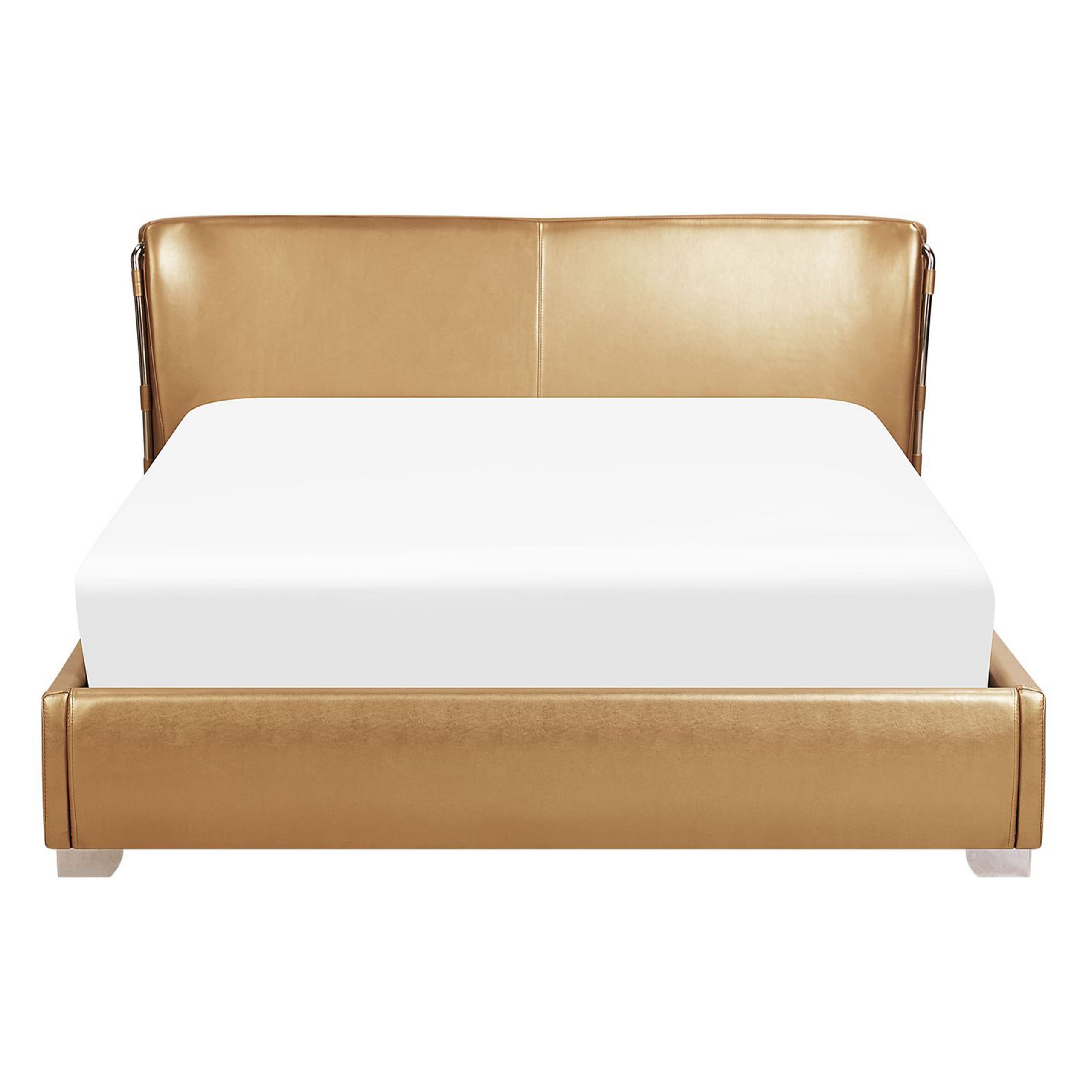 beliani-paris-lederbett-gold-140x200-chromf-e image 5