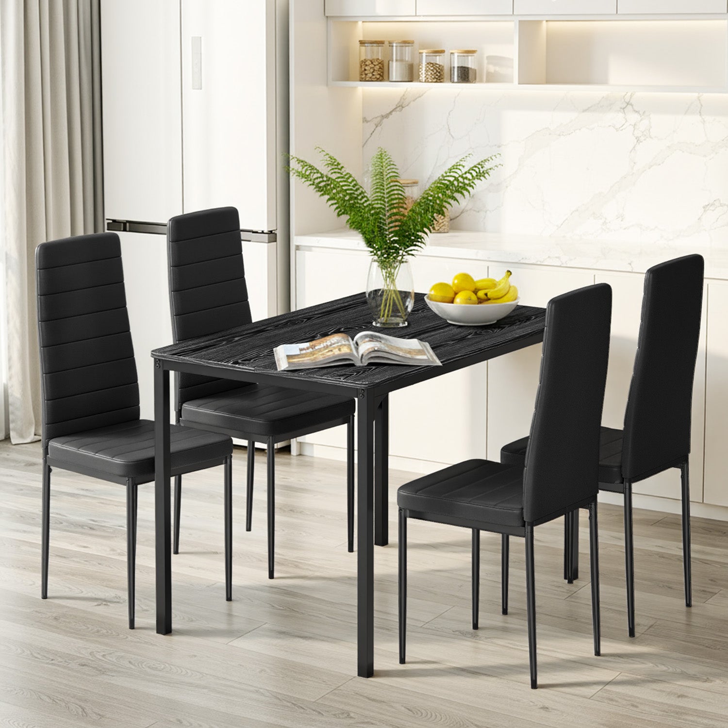 bealife-tb65-essgruppe-5-teilig-schwarz-f-r-4-personen image 2