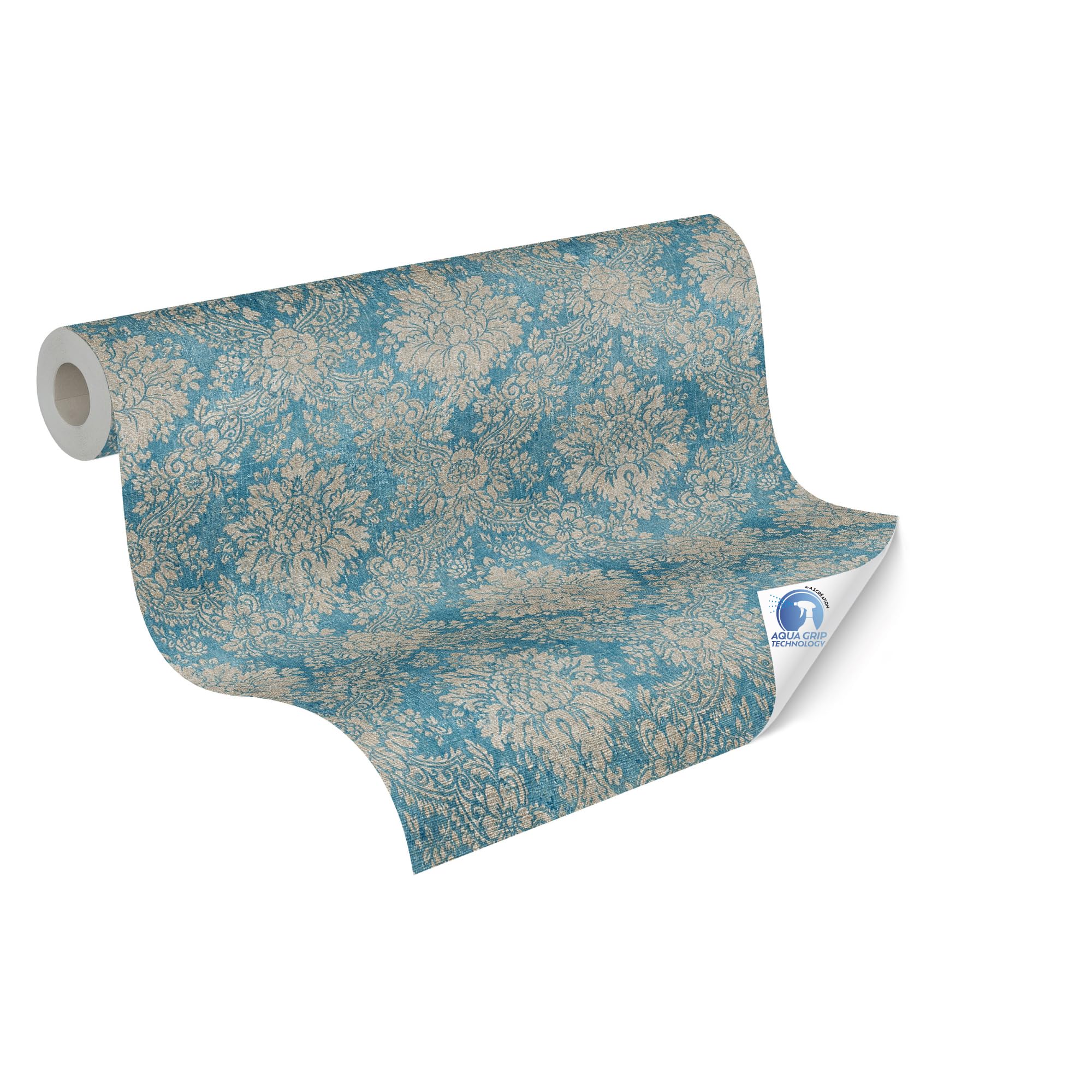 a-s-cr-ation-designdrop-tapete-gr-n-petrol-0-53x10-05m-vorgeleimt image 7