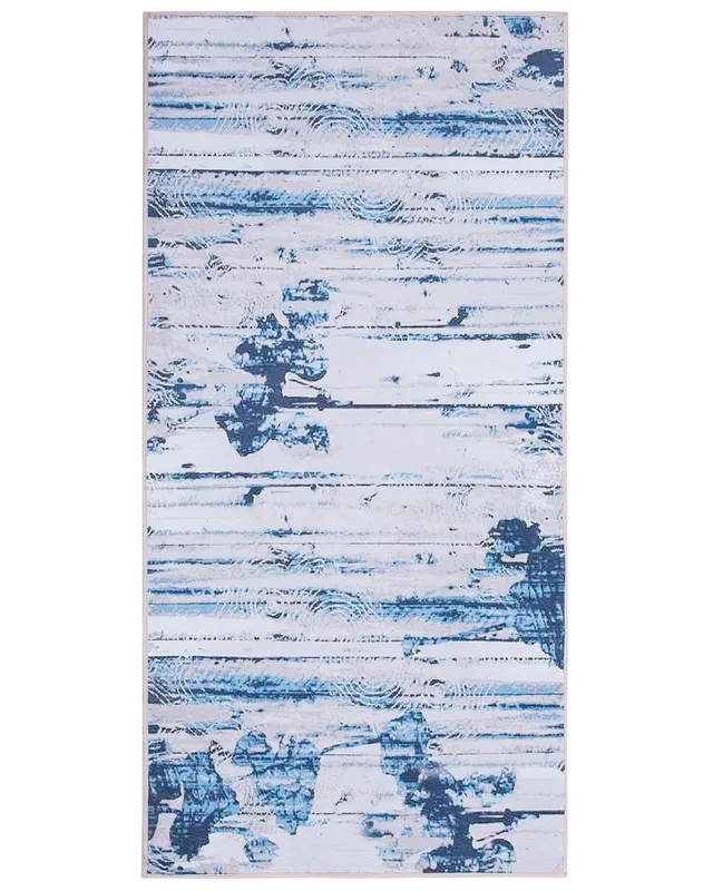 beliani-burdur-teppich-blau-80x150-cm-kurzflor image 1