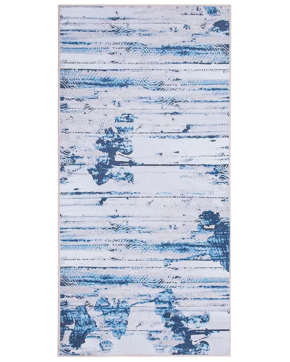 beliani-burdur-teppich-blau-80x150-cm-kurzflor image 1