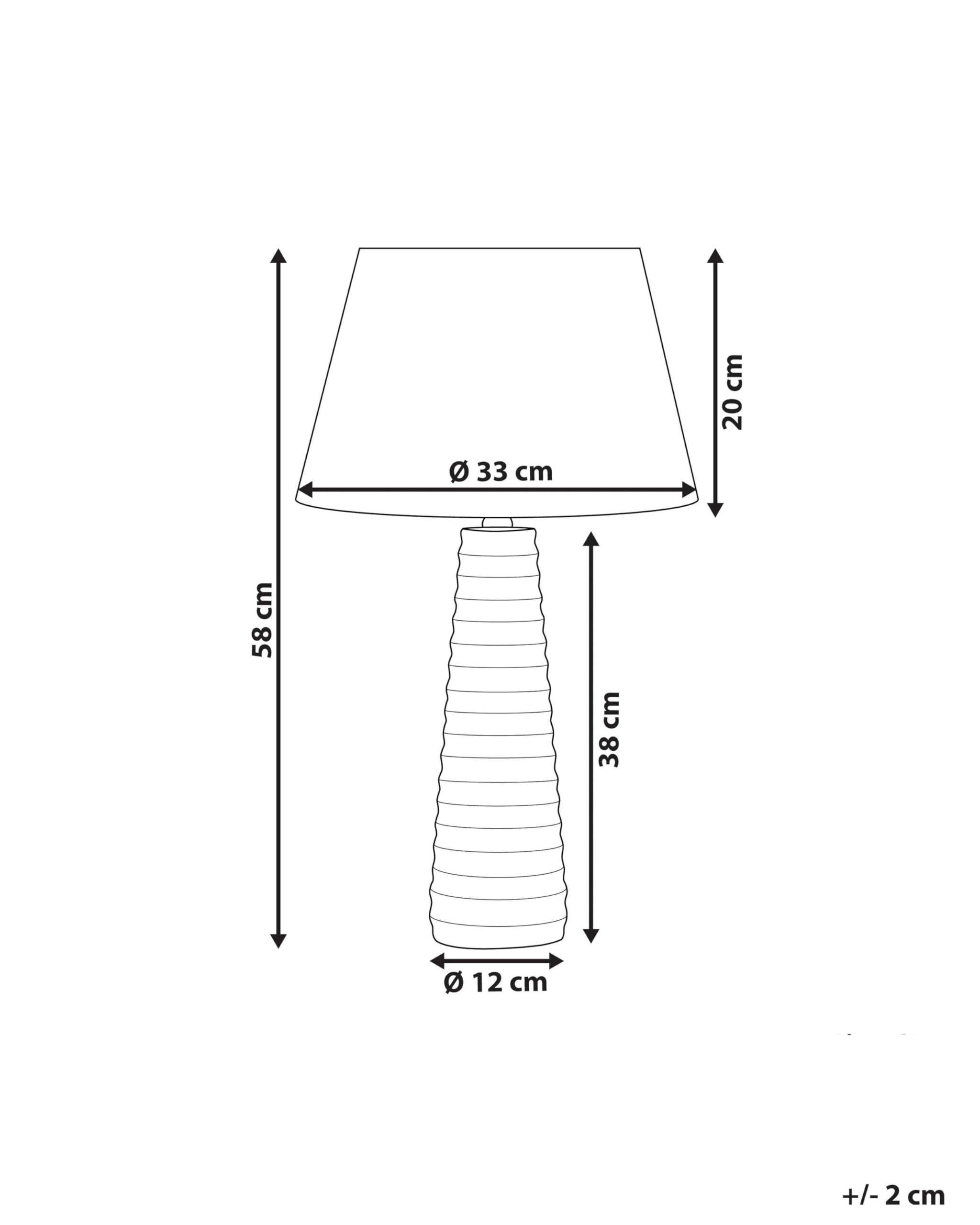 beliani-vilnia-tischlampe-silber-schwarz-keramik-mit-stoffschirm image 3