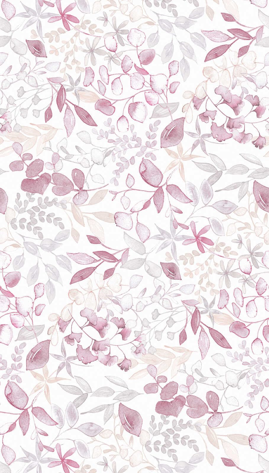 a-s-cr-ation-396922-vliestapete-blumen-rosa-grau-10-05-m image 2