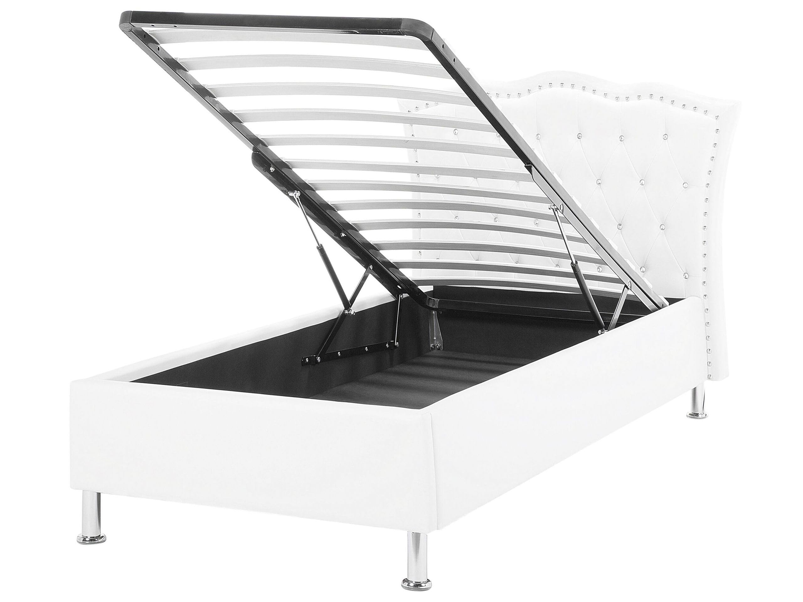 beliani-metz-bett-90x200-wei-kunstleder-mit-bettkasten image 1