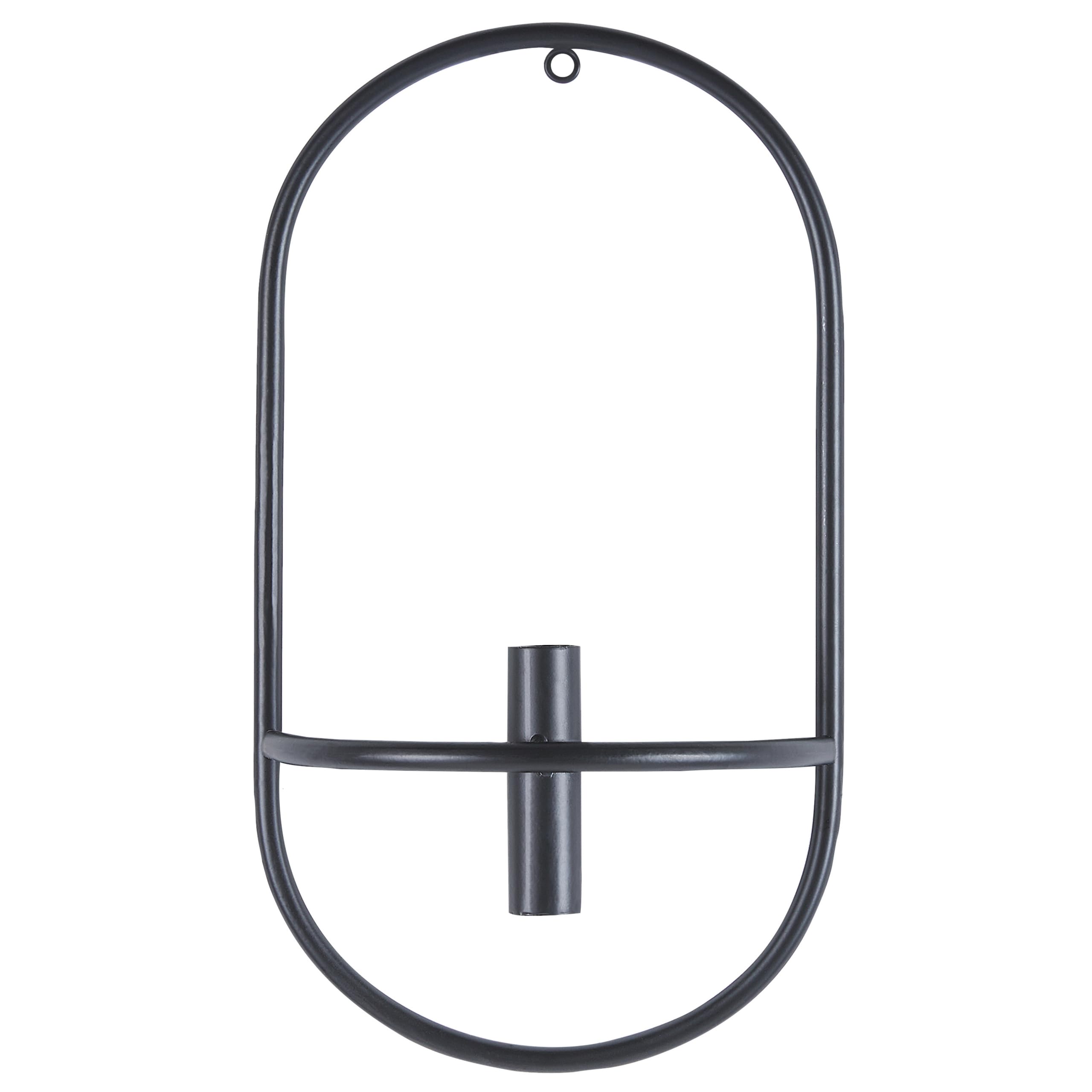 beliani-caviana-wandkerzenhalter-2er-set-schwarz-metall image 4