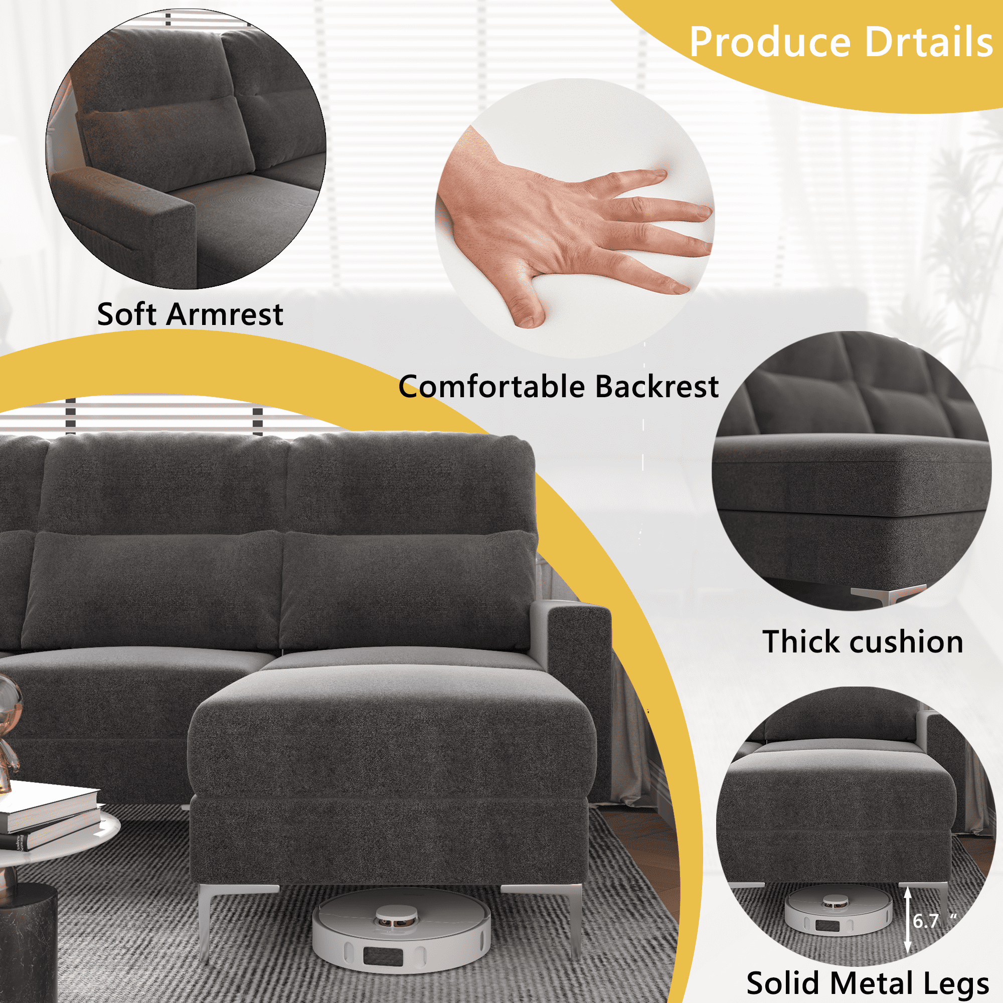 homall-u-form-sofa-ecksofa-grau-mit-hocker-leinenbezug image 4