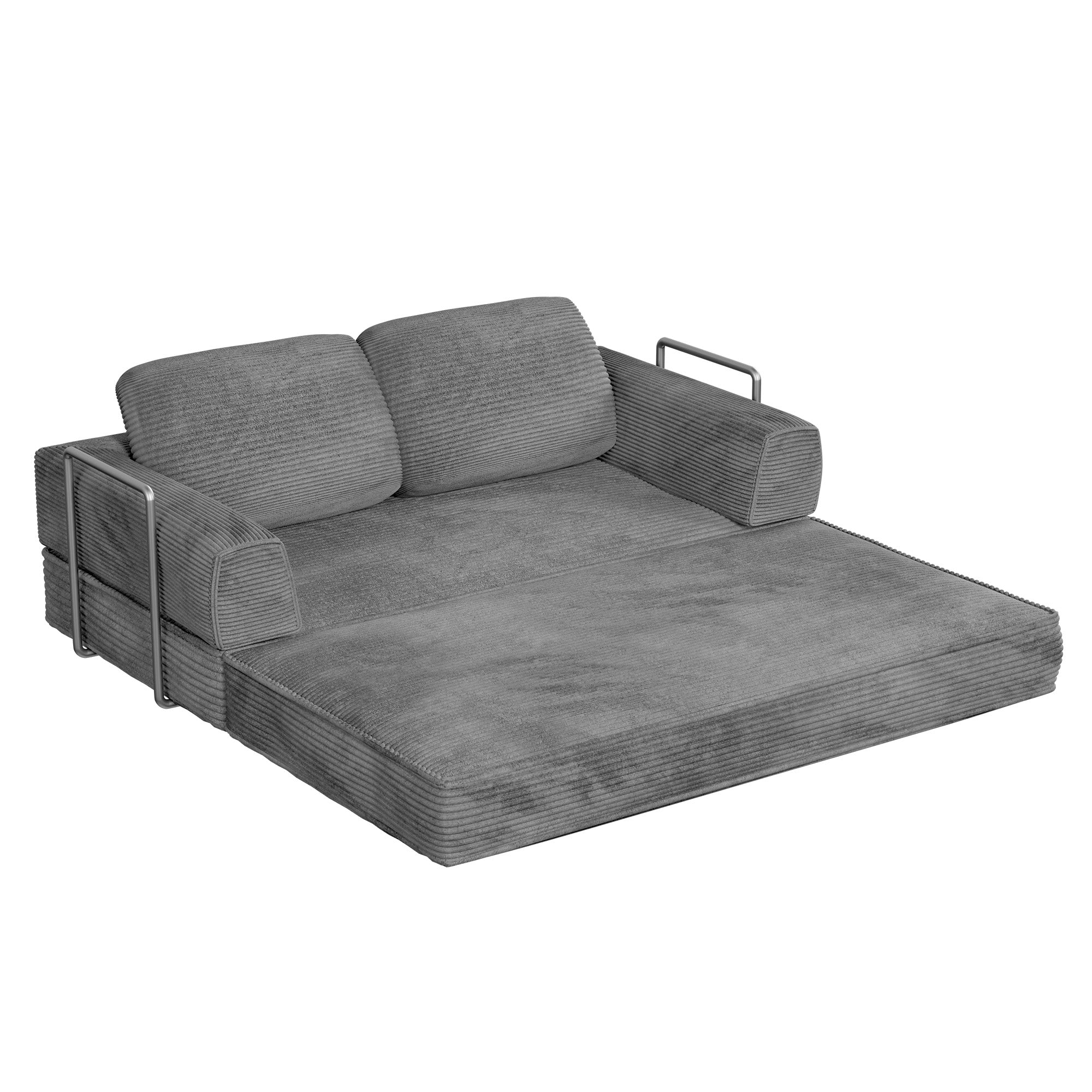 homall-sofa-4-in-1-cord-schlafsofa-gr-n-klappbar-schaum image 4
