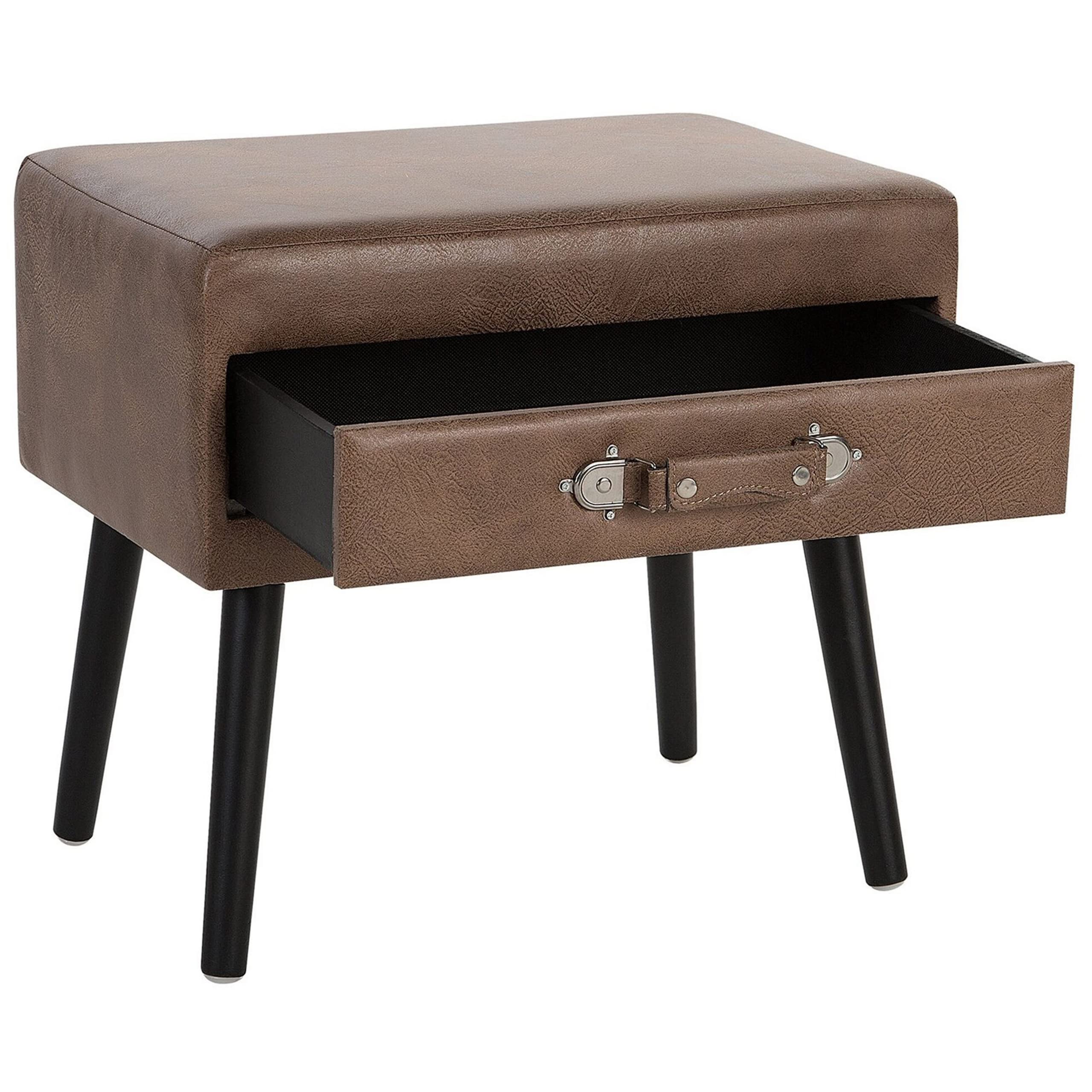 beliani-eurostar-nachttisch-koffer-optik-braun-kunstleder-1-schublade image 5