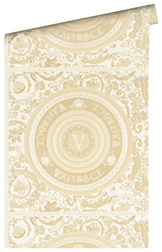 a-s-cr-ation-versace-wallpaper-387053-vliestapete-beige-floral image 5