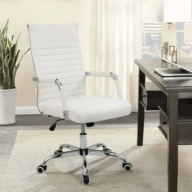 homall-office-leather-chair-b-rostuhl-kunstleder-schwarz-h-henverst image 1