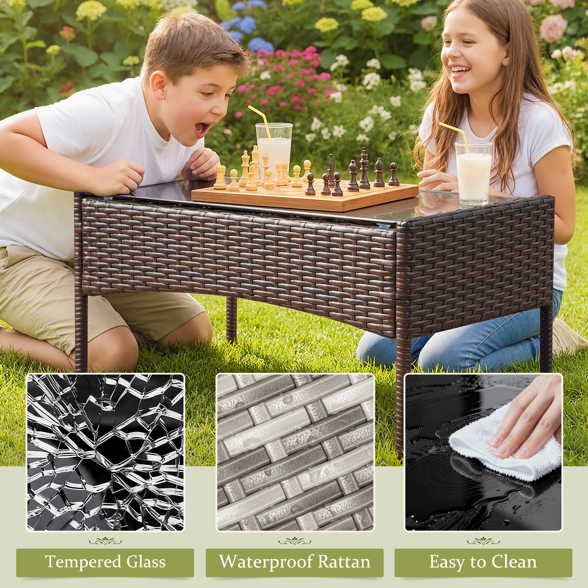 homall-patio-furniture-lounge-set-4tlg-schwarz-rattan image 2
