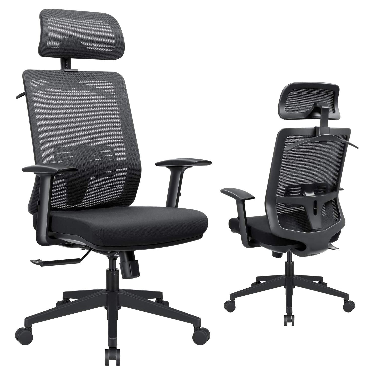 homall-office-mesh-chair-b-rostuhl-schwarz-ergonomisch-kopfst-tze image 8