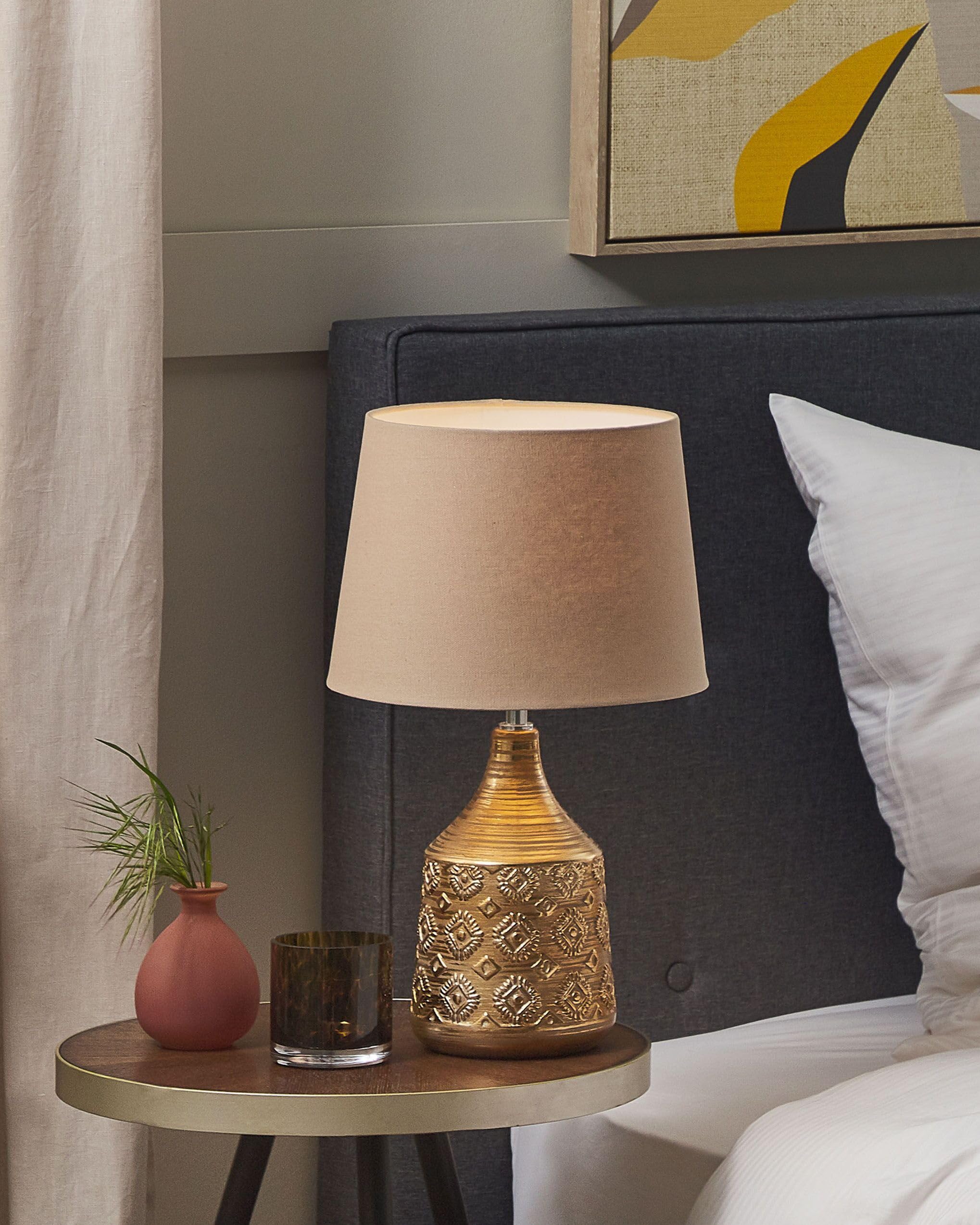 beliani-wari-tischlampe-47-cm-keramik-beige-braun-retro image 2