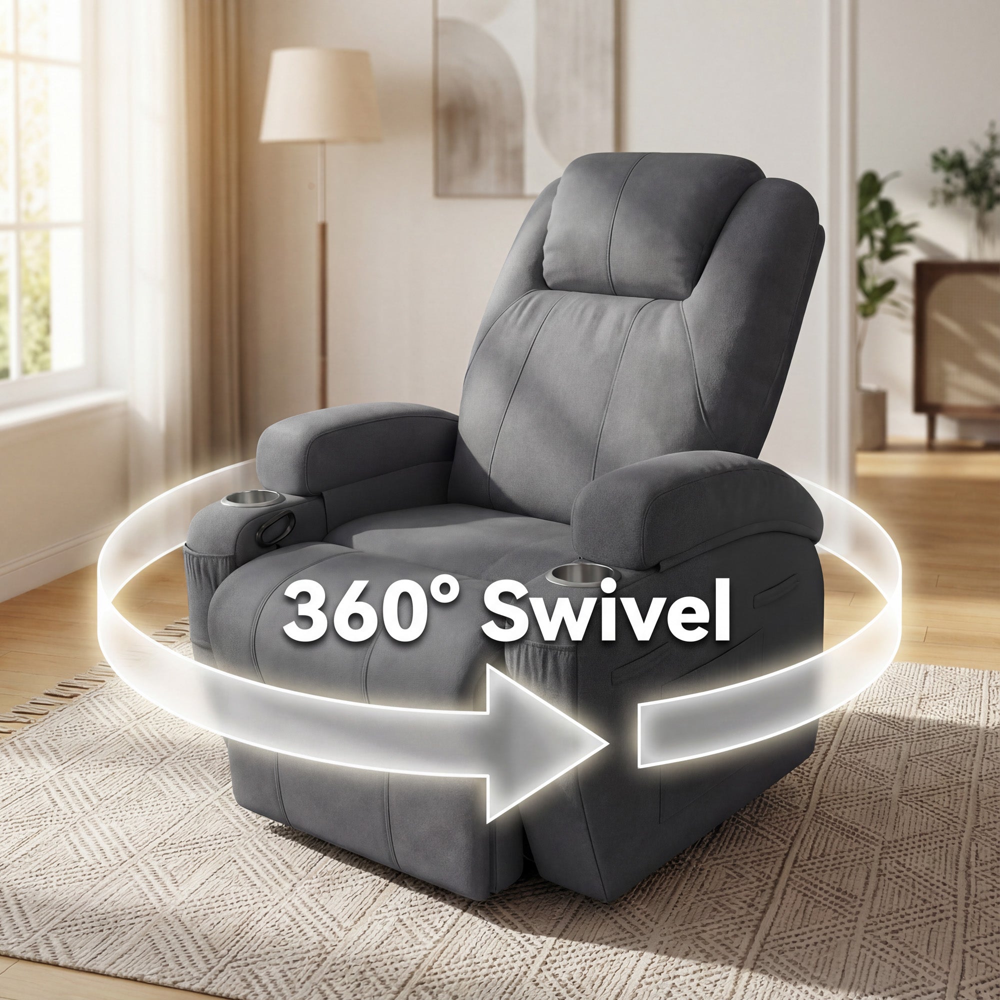 homall-recliner-chair-massagesessel-schwarz-kunstleder image 7