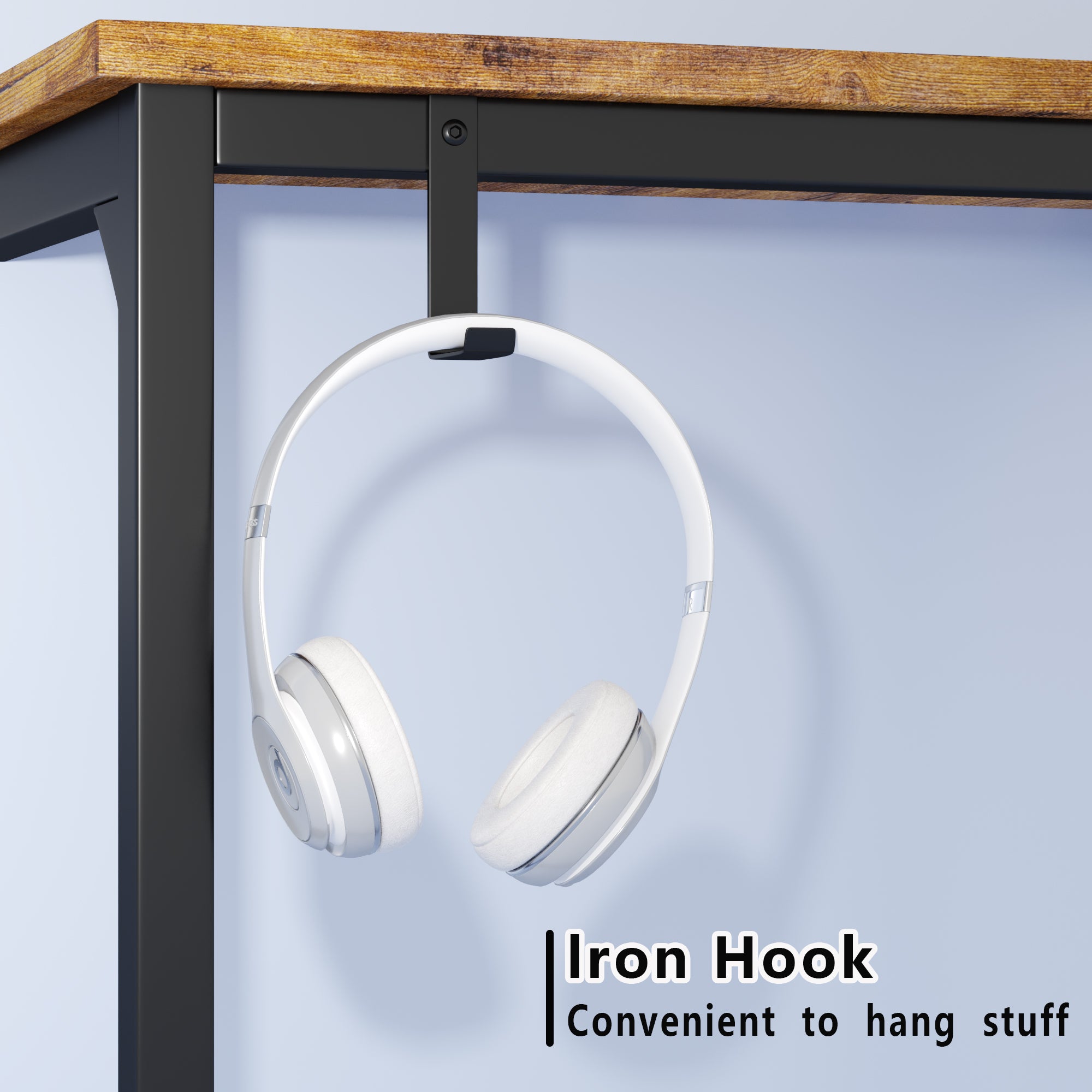 homall-shelf-schreibtisch-braun-110-cm-mit-tasche image 5