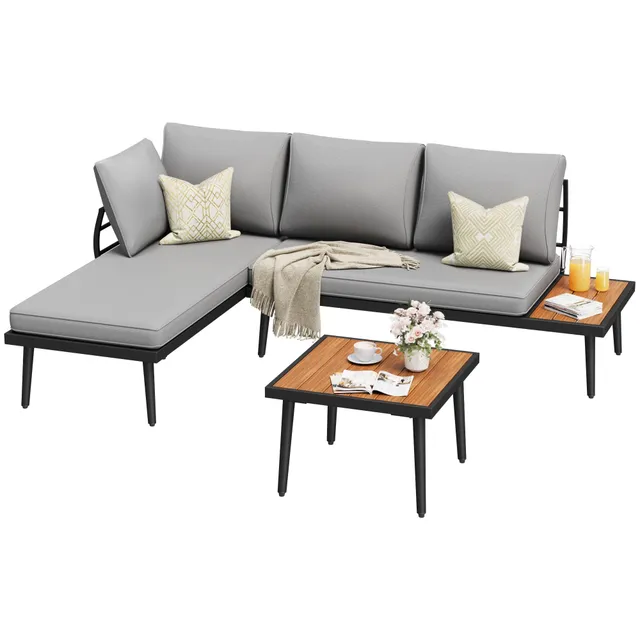 homall-patio-furniture-garten-ecksofa-l-form-metall image 1
