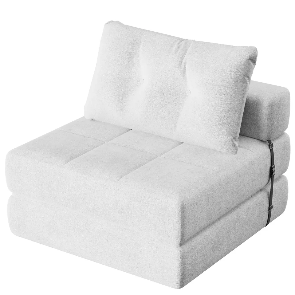 homall-sofa-klappsofa-schlafsofa-grau-schaumstoff image 1